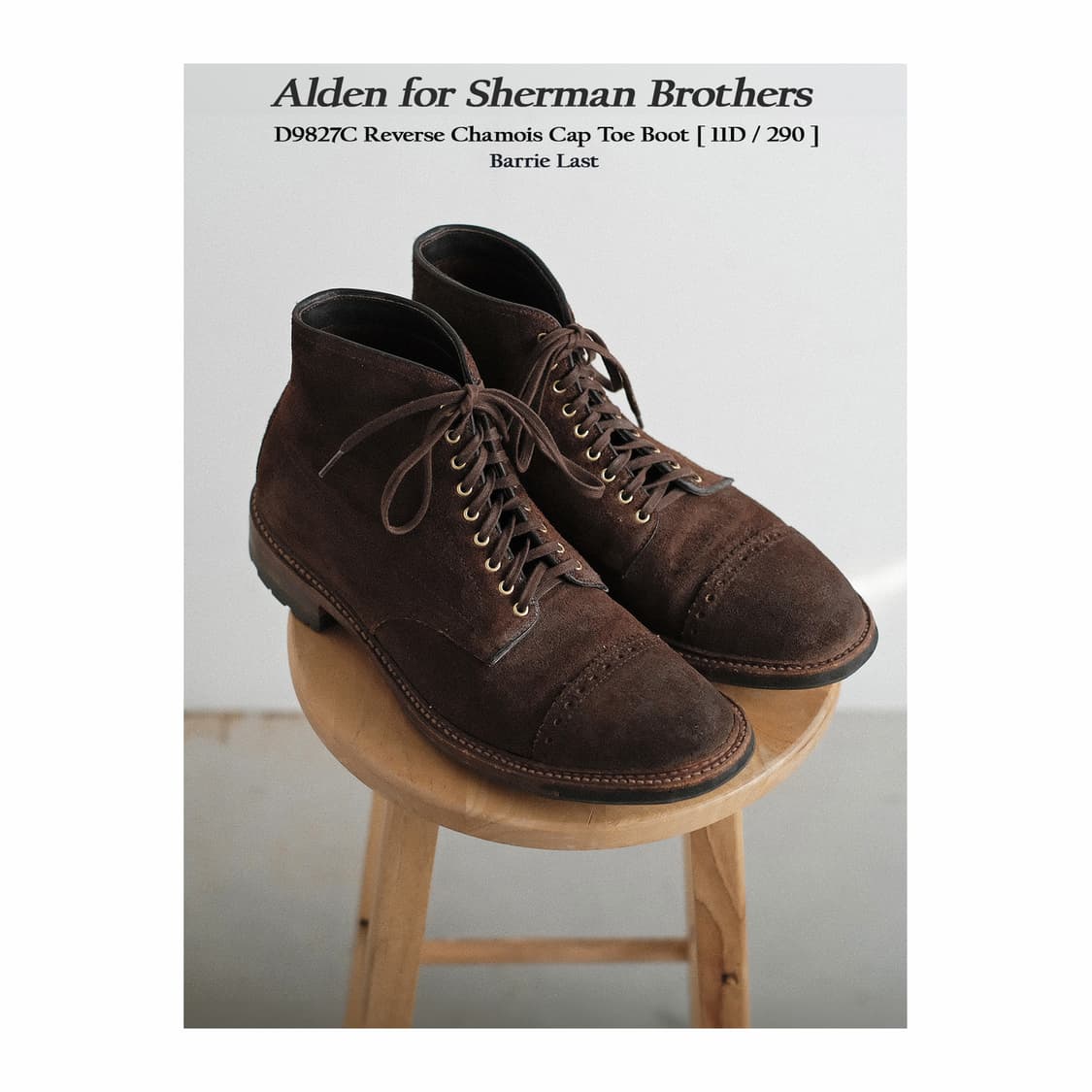 알든 리버스 샤무아 캡토 부츠 11D(290)사이즈 별주모델 상품이미지1