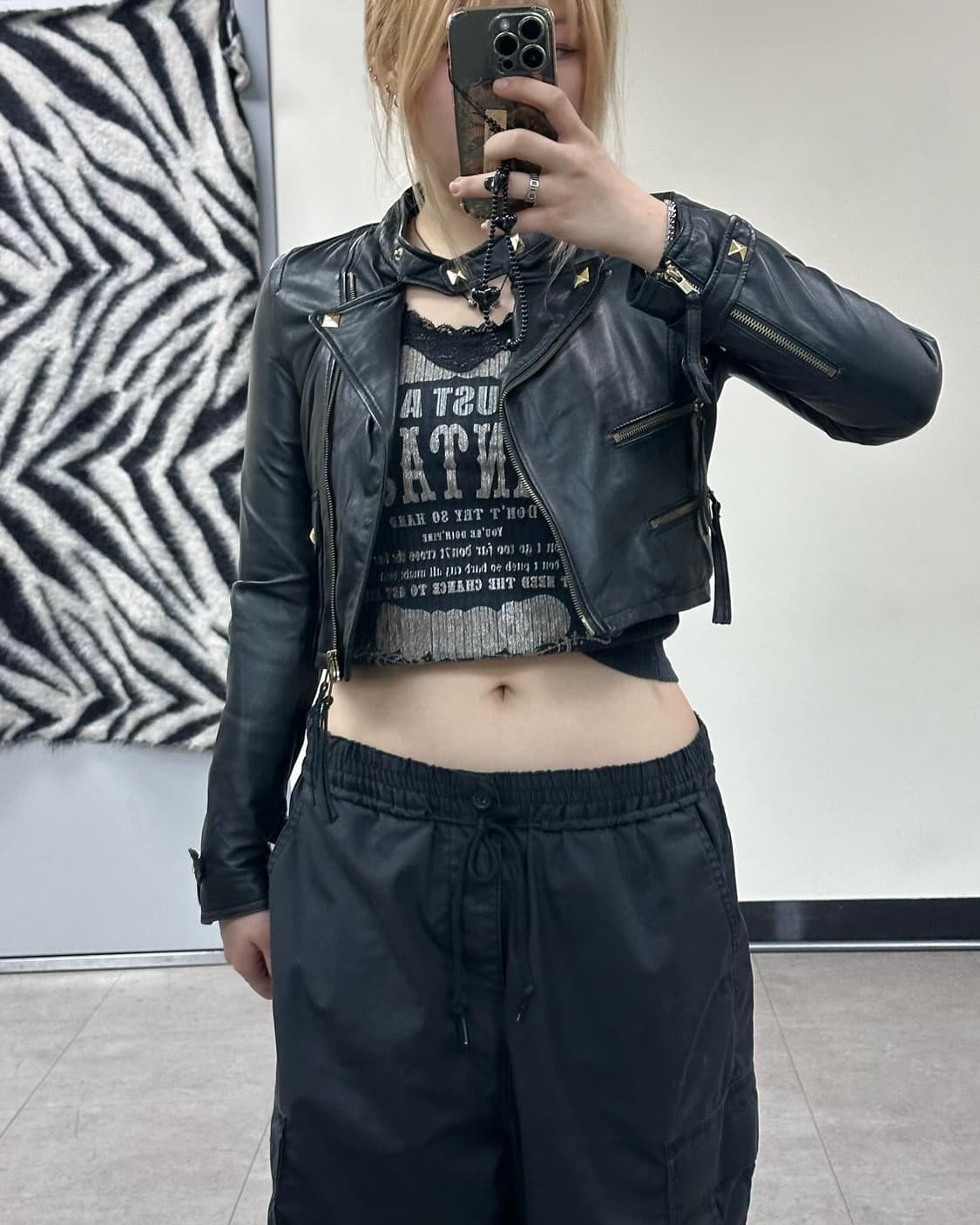 stud detail rider jacket 상품이미지1