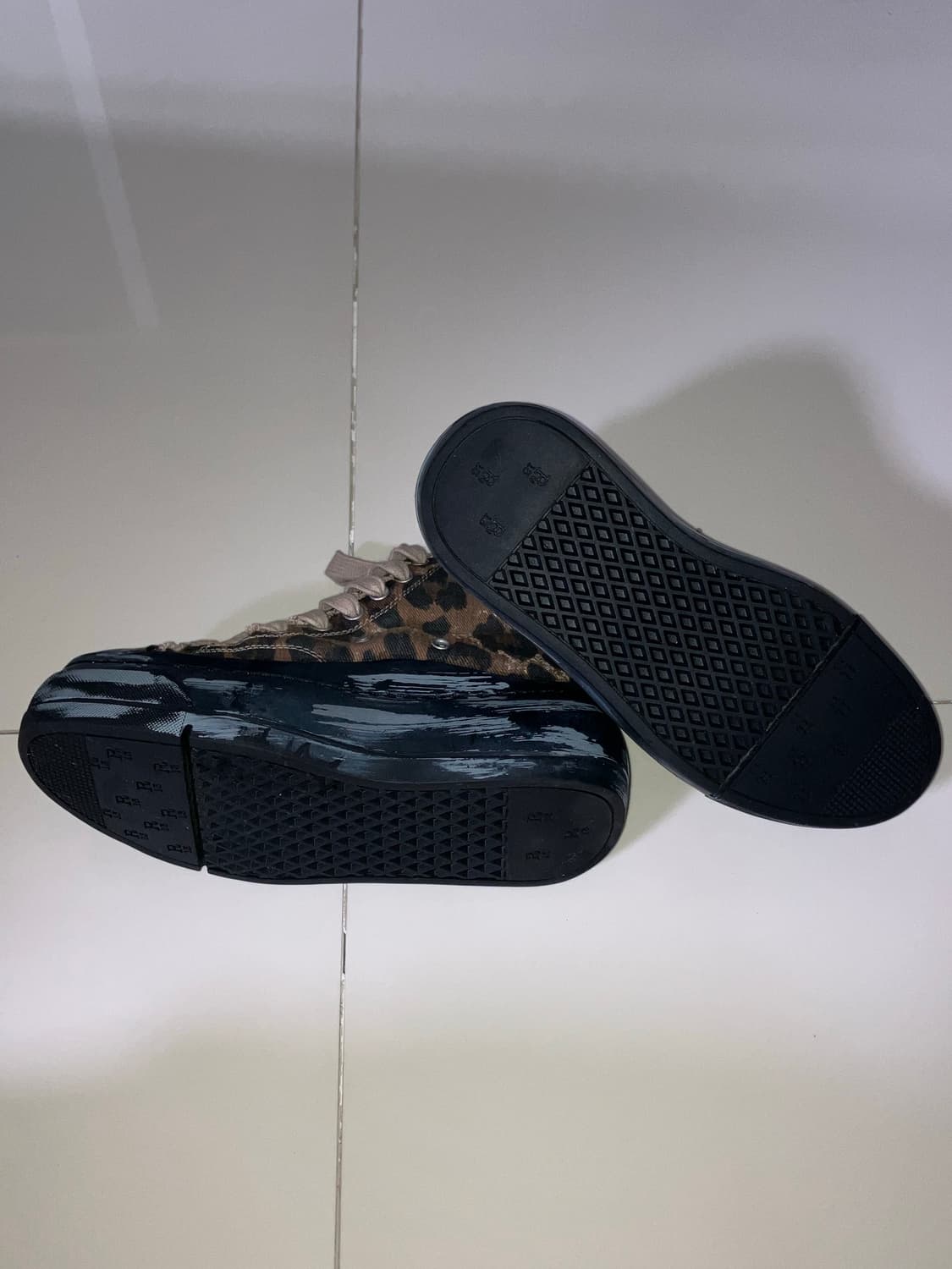 R13 브라운 블랙 커트 하이탑 스니커즈 240 상품이미지5