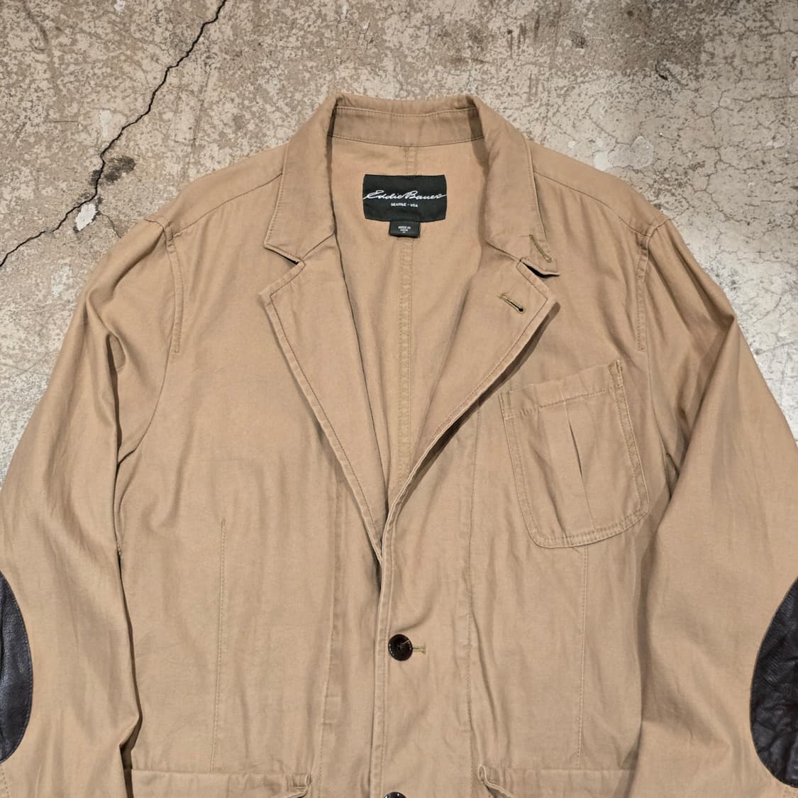 Eddie Bauer 사파리자켓 스타일 가죽 엘보 패치 상품이미지3
