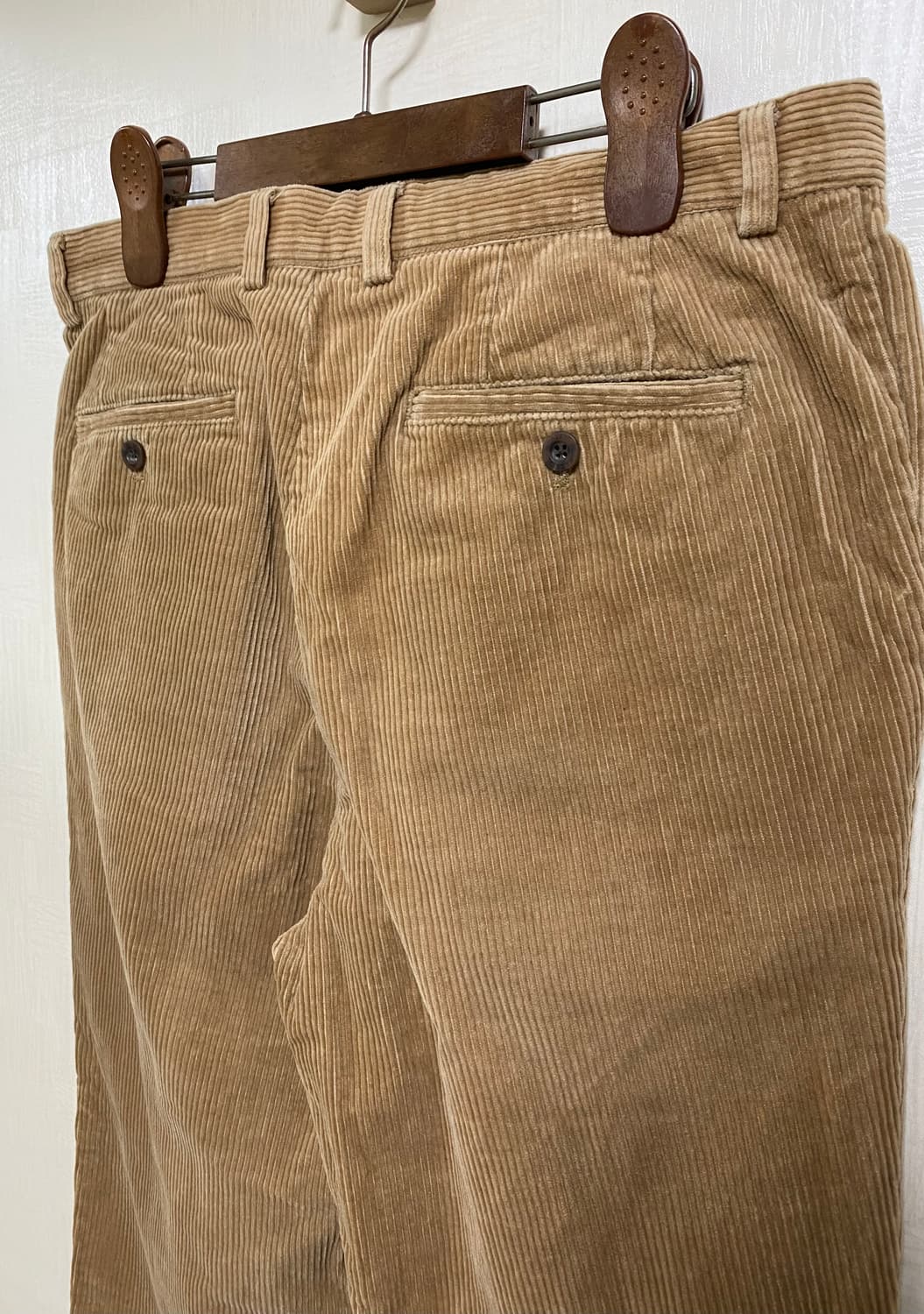 헤지스 Hazzys / 코듀로이 골덴 브라운 투턱 팬츠 / 86 상품이미지3