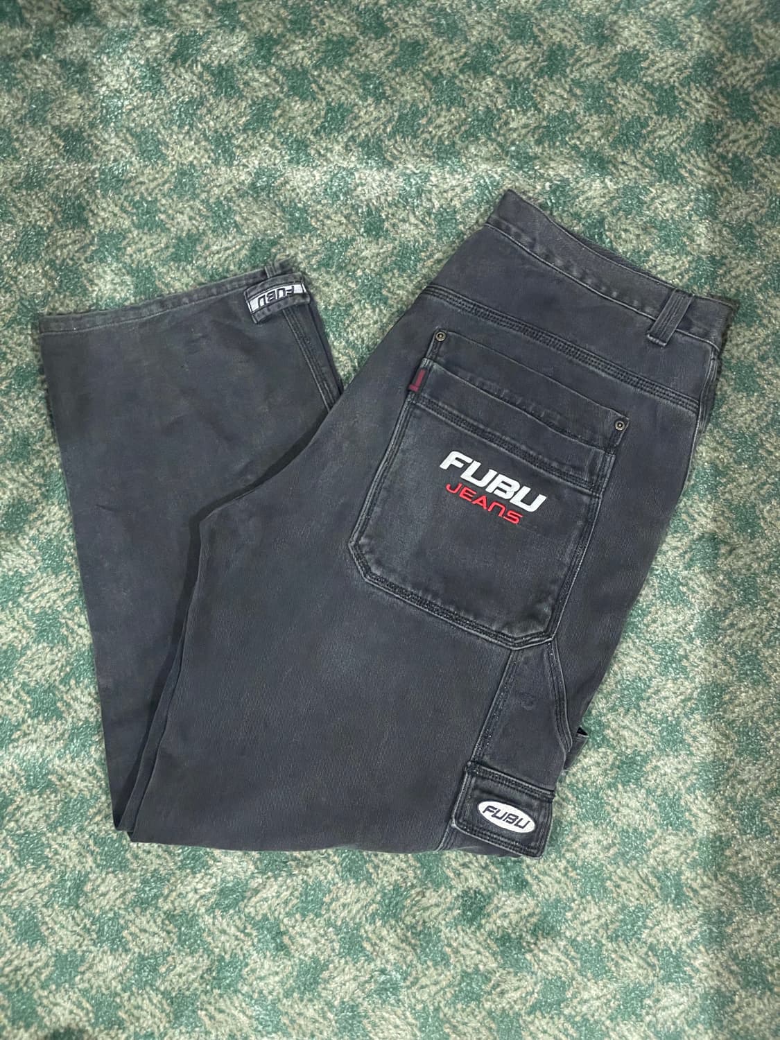 90s Fubu 푸부 더 콜렉션 데님 카펜터 팬츠 상품이미지2