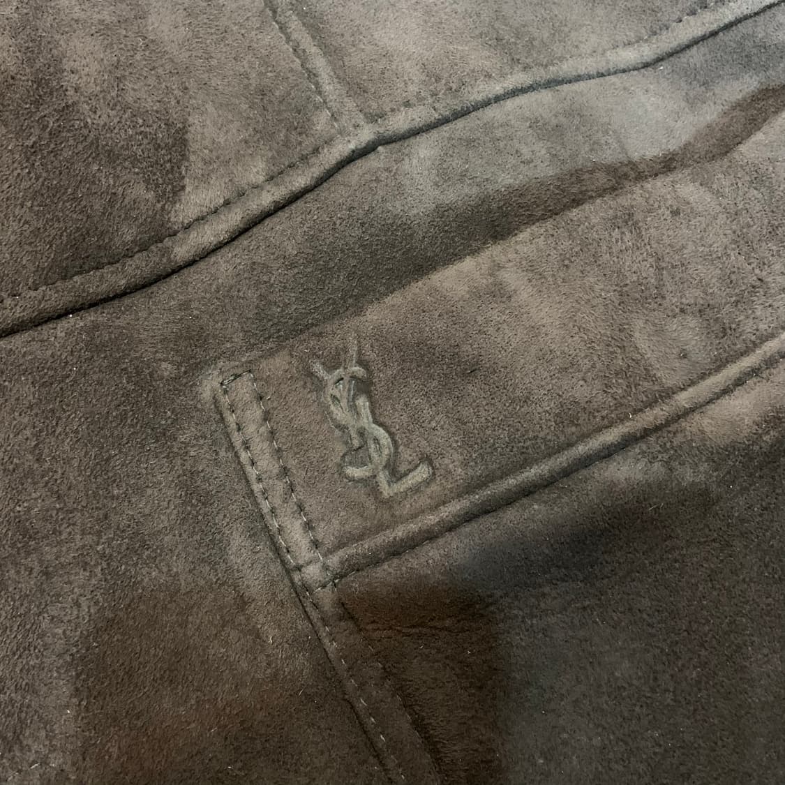 YSL 입생로랑 양가죽 양털 무스탕 코트 L 상품이미지2