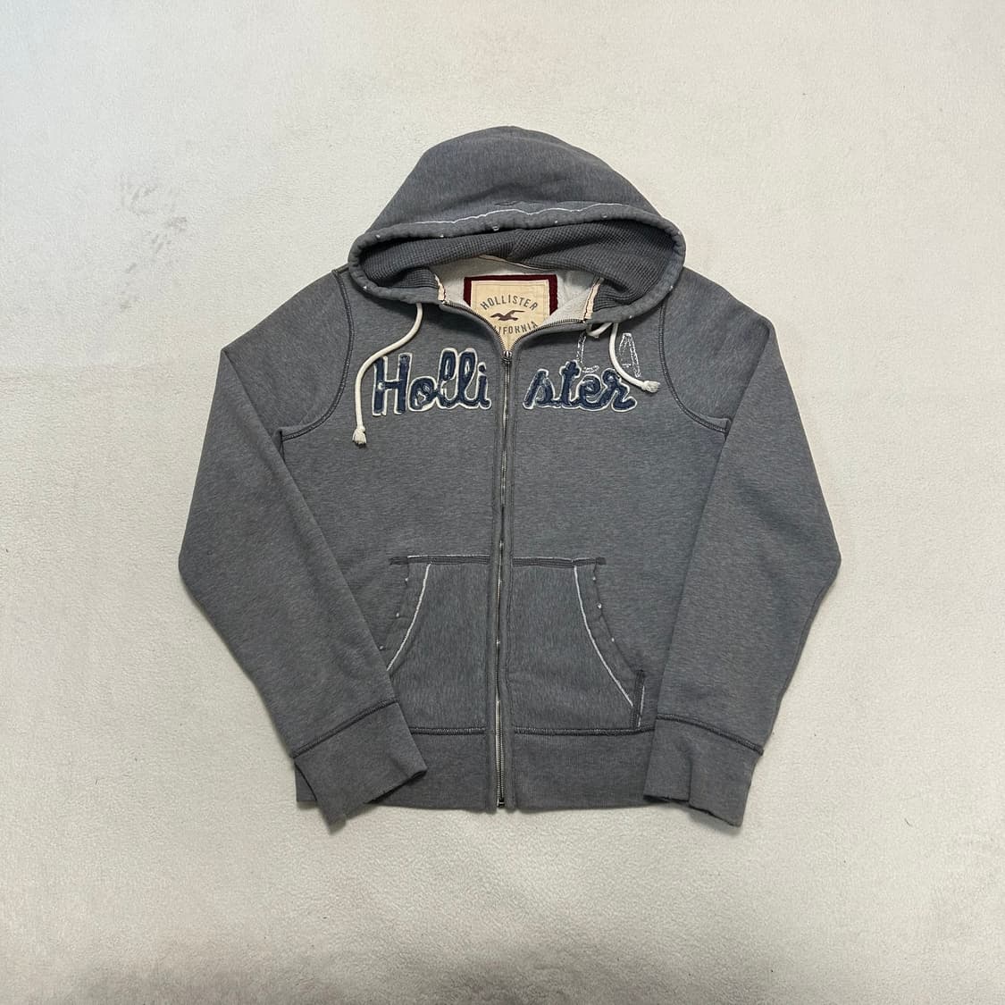 Hollister Grey Hoodie Zip-up 상품이미지4