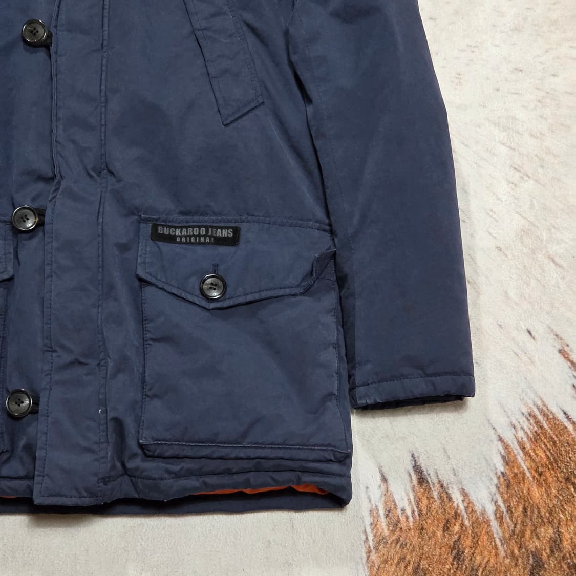 버커루 덕다운 네이비 야상 패딩 상품이미지4