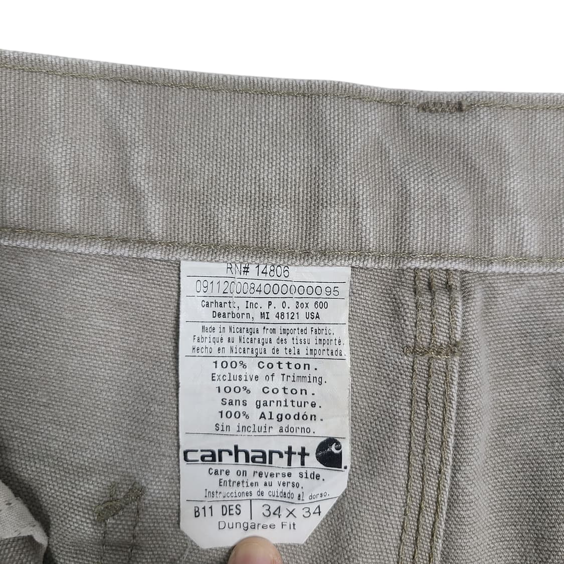 Carhartt B11 DES 카펜터 팬츠 상품이미지5