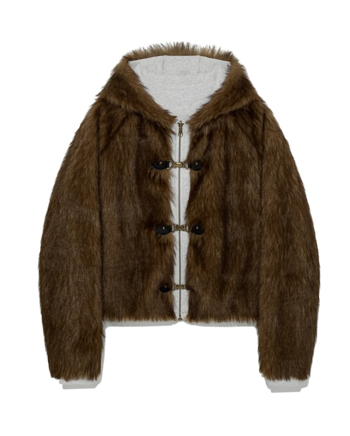 글로니 MOOR REVERSIBLE FUR JACKET (BROWN) M 상품이미지2