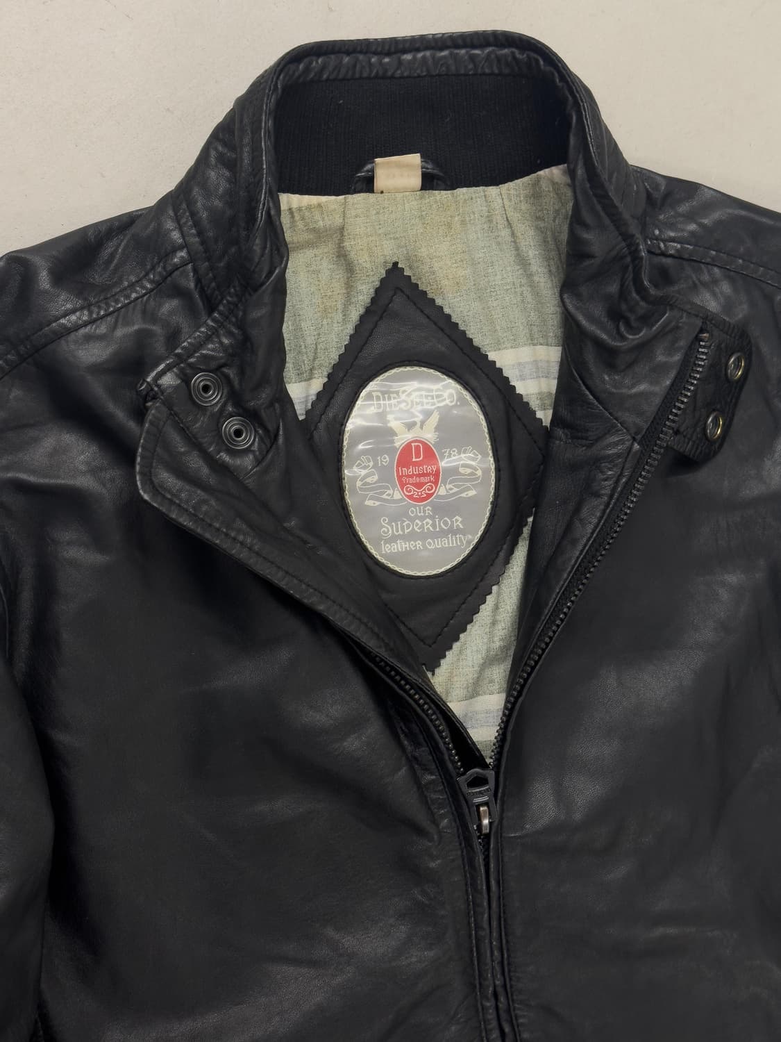 디젤 레더 블루종 상품이미지5