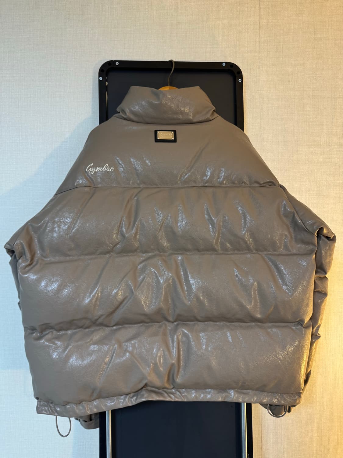 [L]짐브로 레더 베이지 패딩 상품이미지2