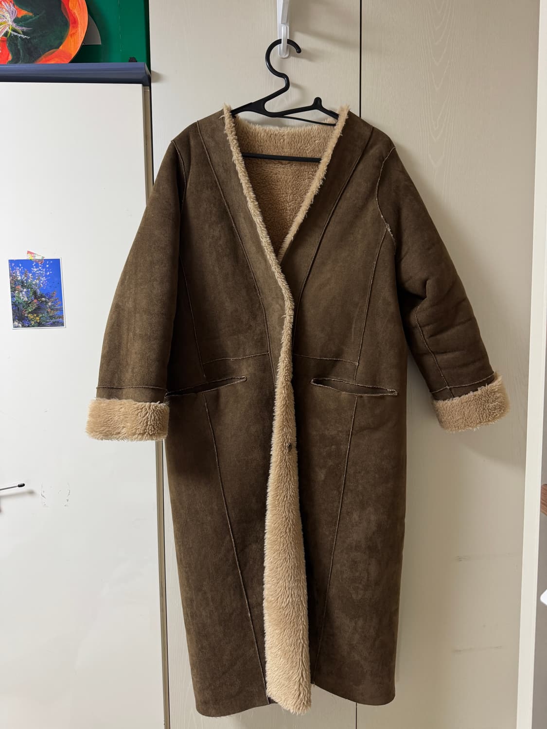 🤎 핀터레스트 무드 브라운 무스탕 코트 상품이미지1