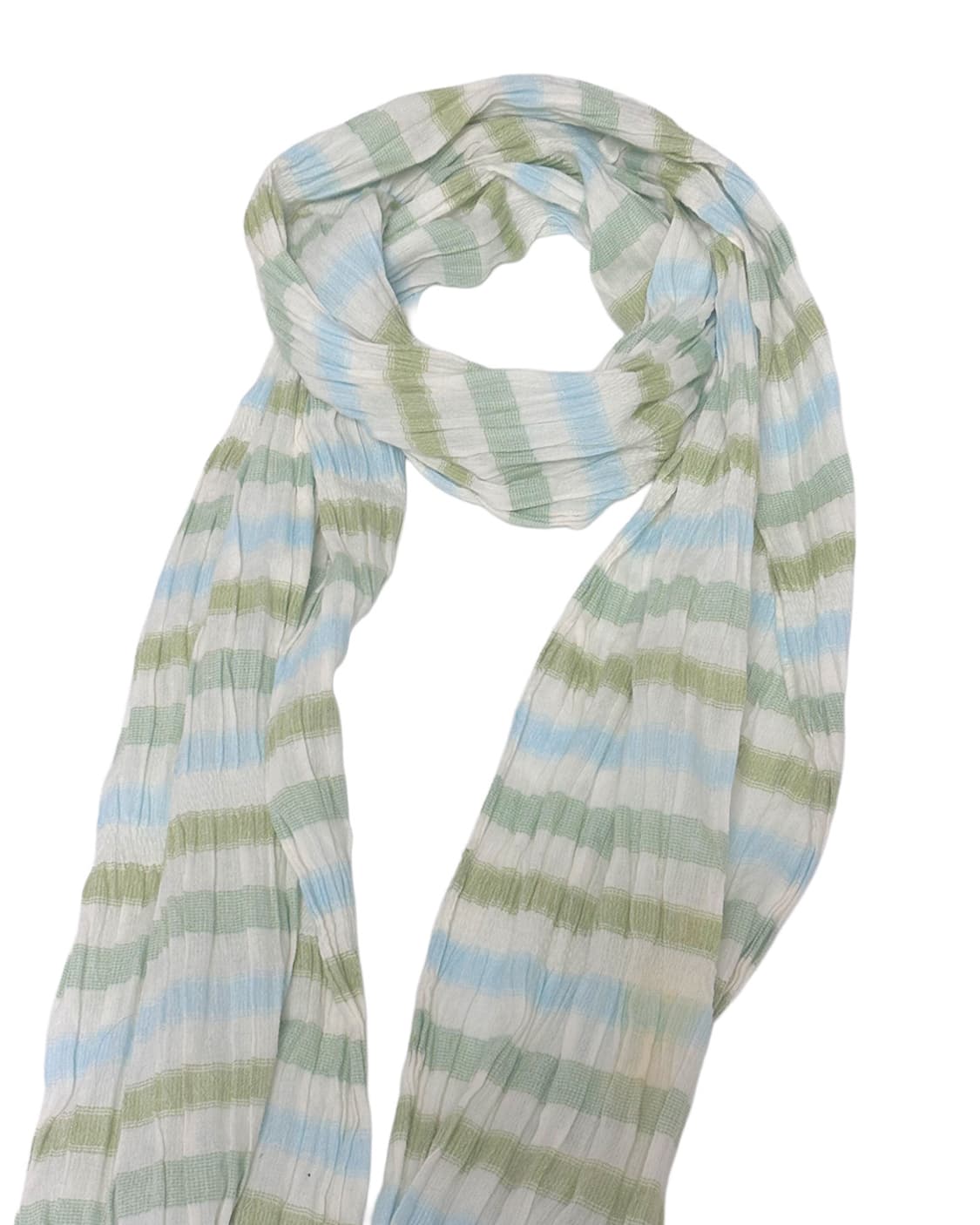 페일 민트 믹스 스트라이프 스카프 상품이미지2