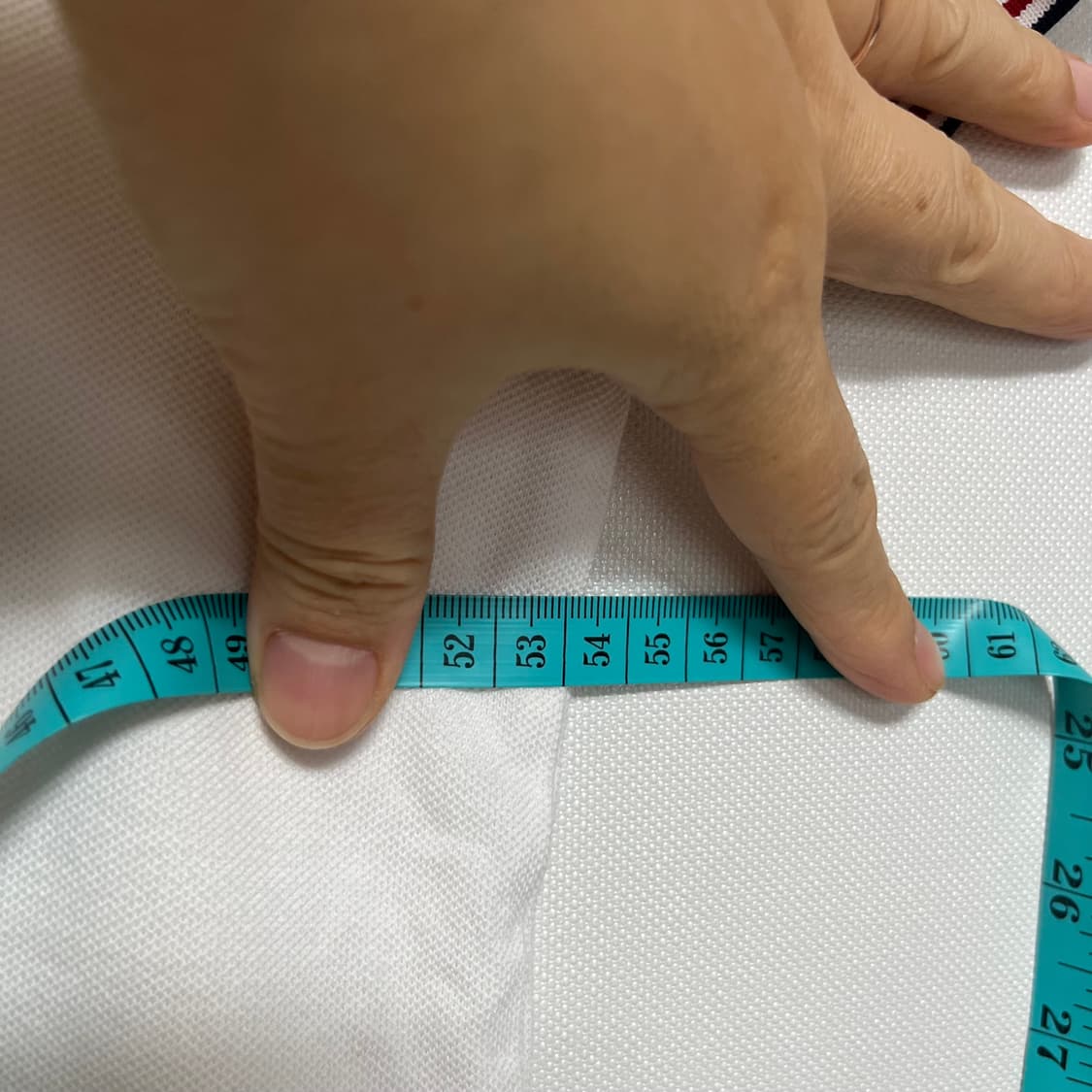 폴로 랄프로렌 화이트 카라 반팔 티셔츠 m 상품이미지5