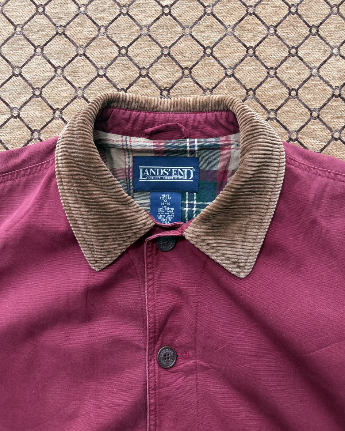 lands end 버건디 헌팅 자켓 상품이미지1