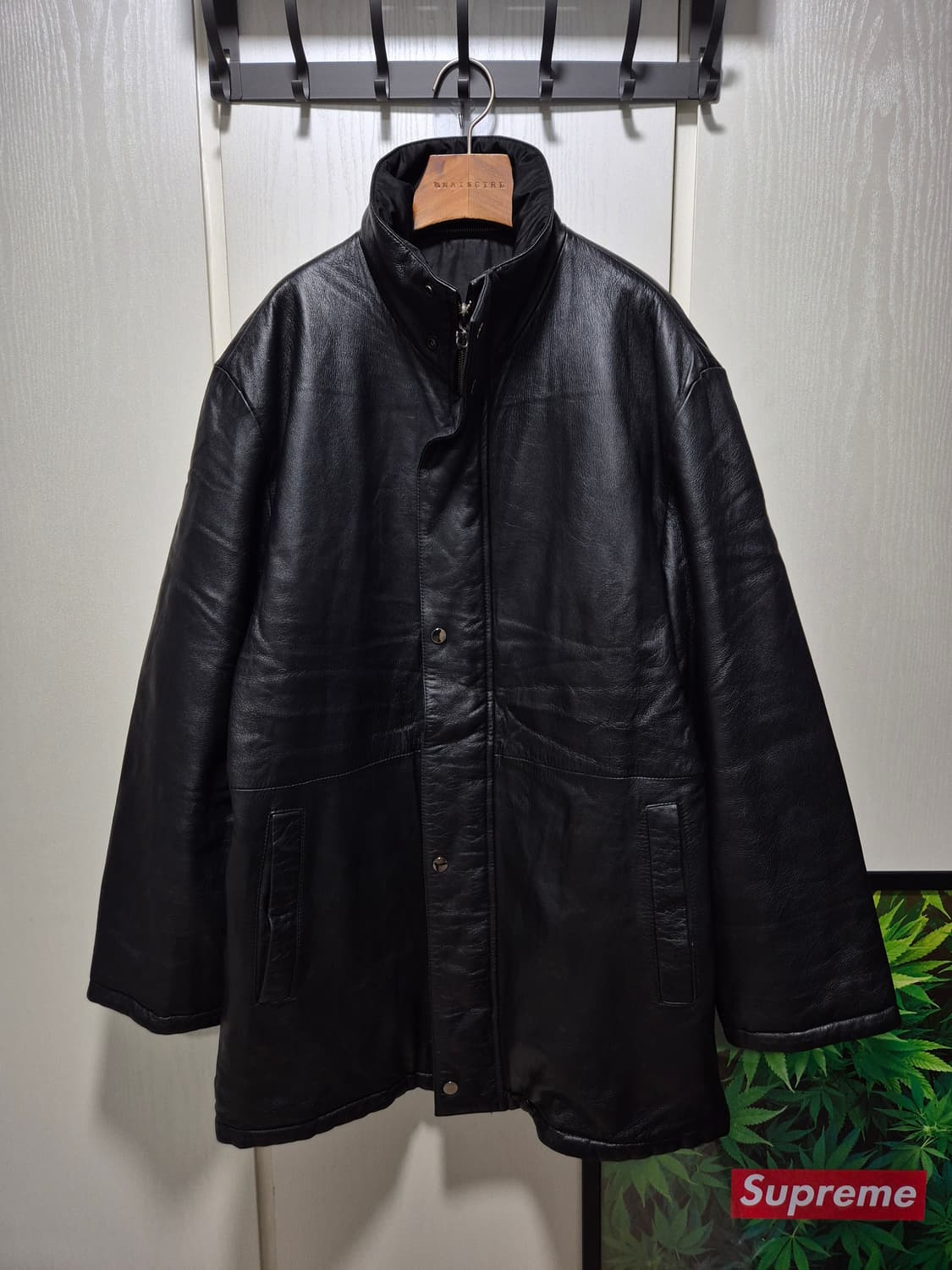 (세일)JPN 블랙 양가죽/패딩 점퍼 (양면) 상품이미지2