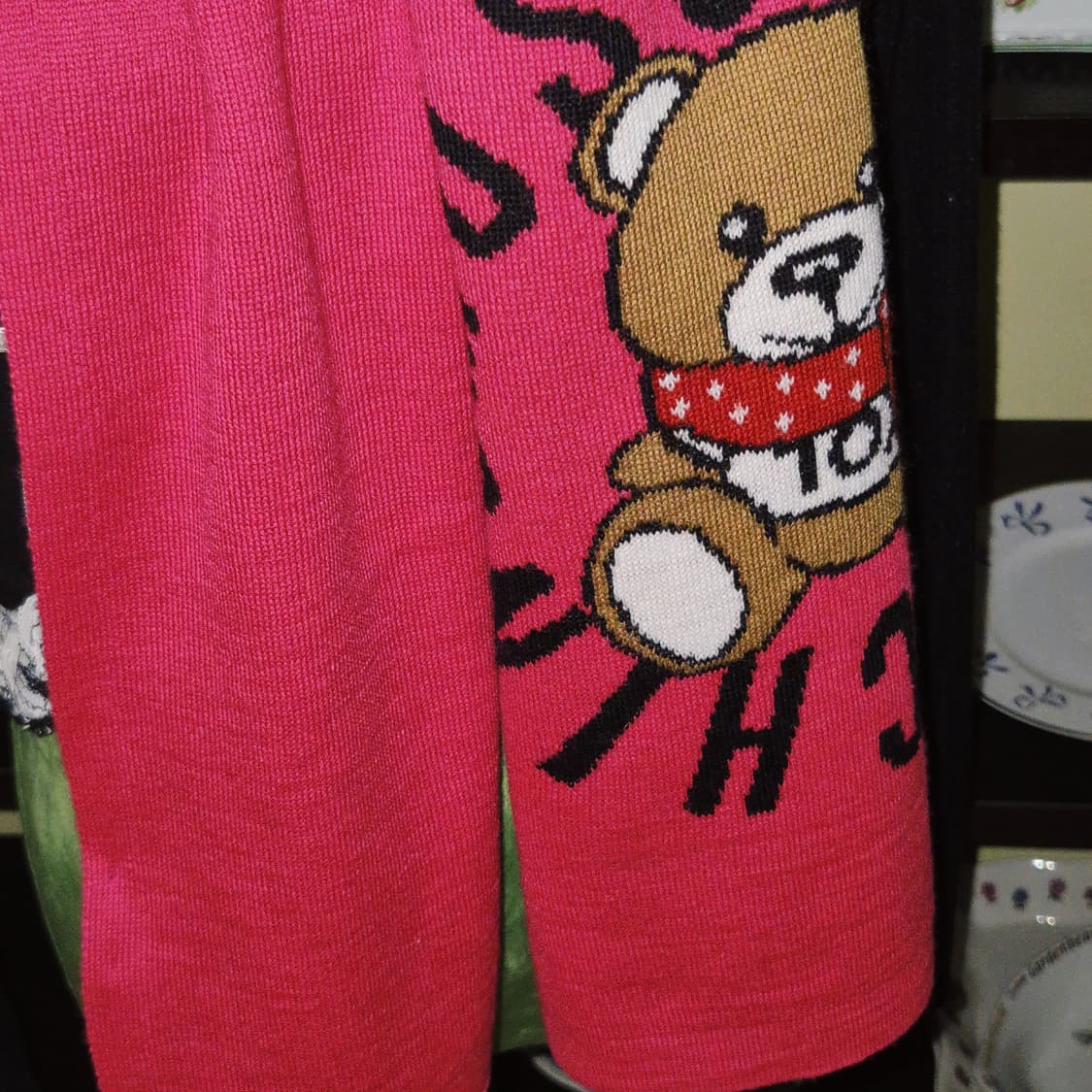 이탈리아 모스키노 테디베어 울 머플러 상품이미지8