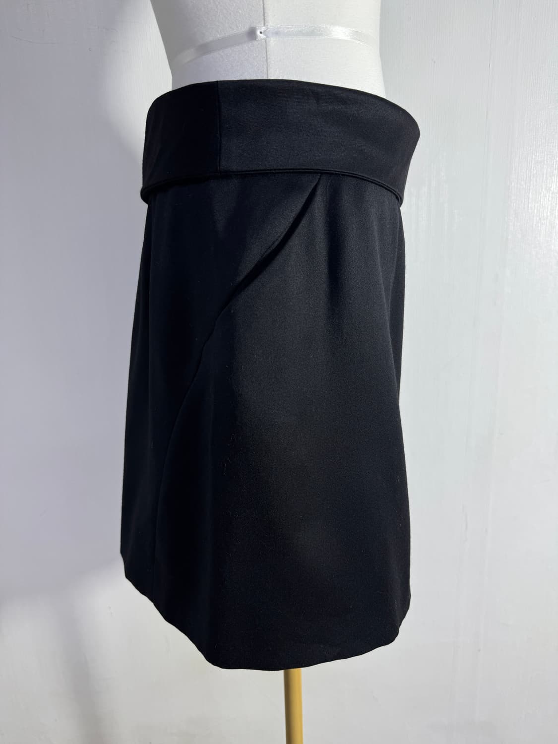 80s Claude montana 비대칭 랩 스커트 미니멀 아방가르드 상품이미지2