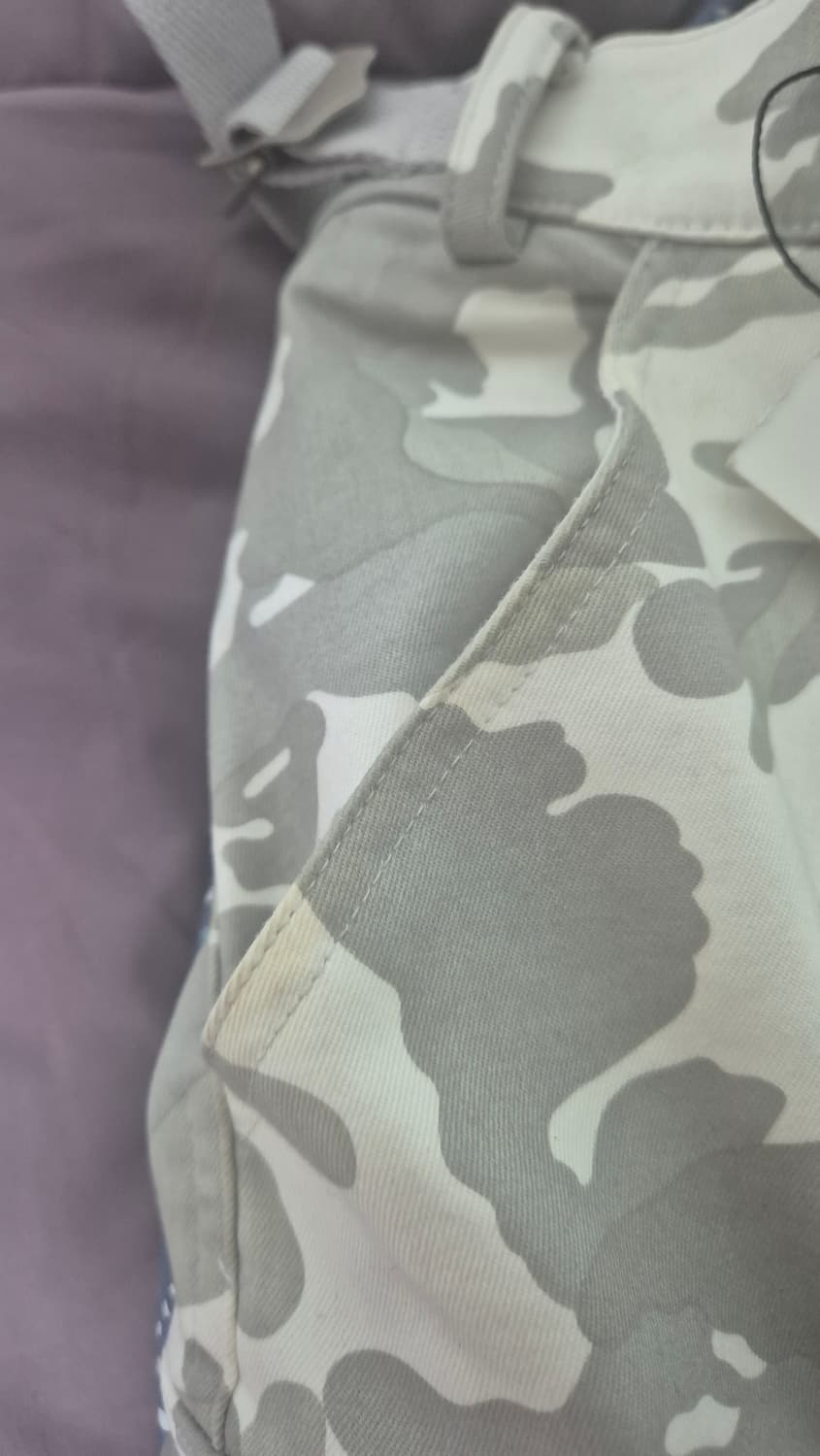 파프롬왓 카모 카고 팬츠 화이트 상품이미지4