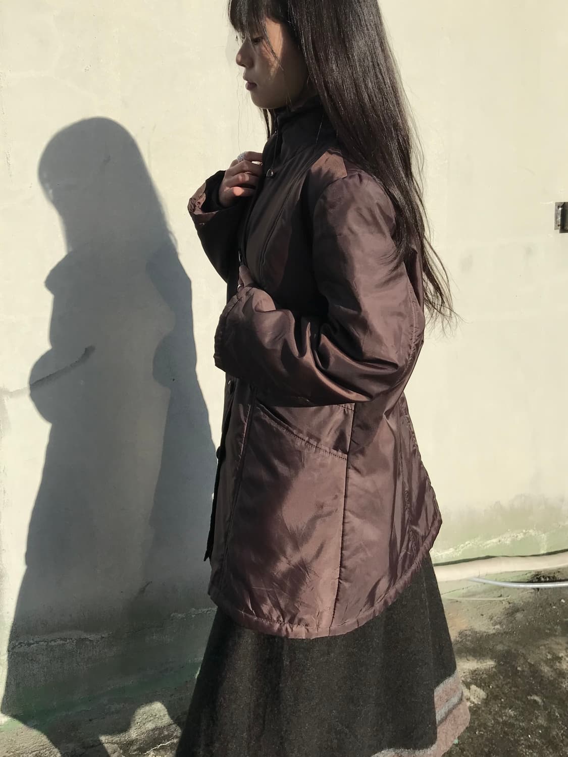 다크브라운 패딩코트 상품이미지7