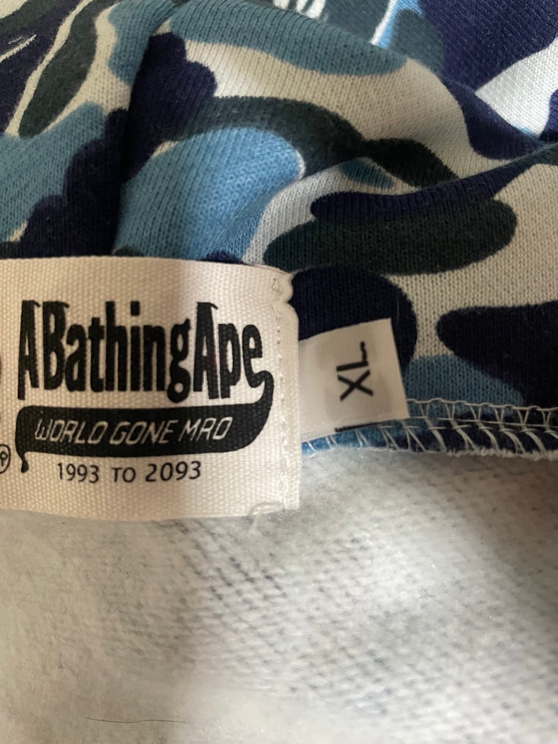 베이프  후드집업 블루 상품이미지8