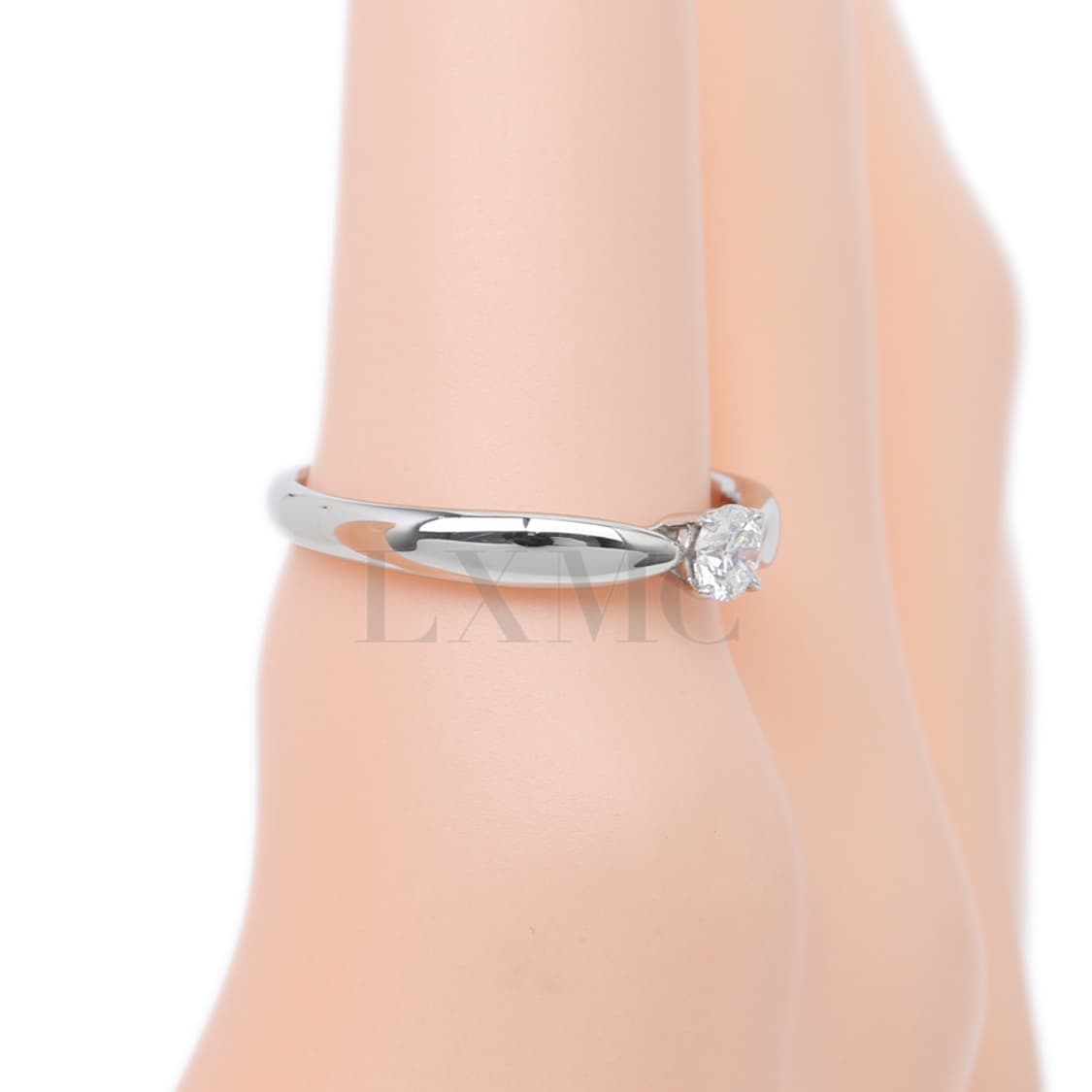 티파니 하모니 라운드 웨딩링 플래티늄 다이아반지 0.18CT 10호 상품이미지8