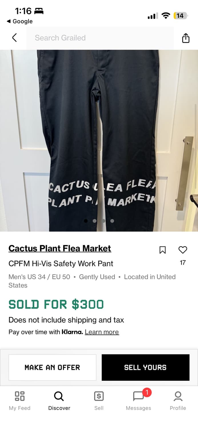 CPFM Hi-Vis 팬츠 2019 Navy 상품이미지6