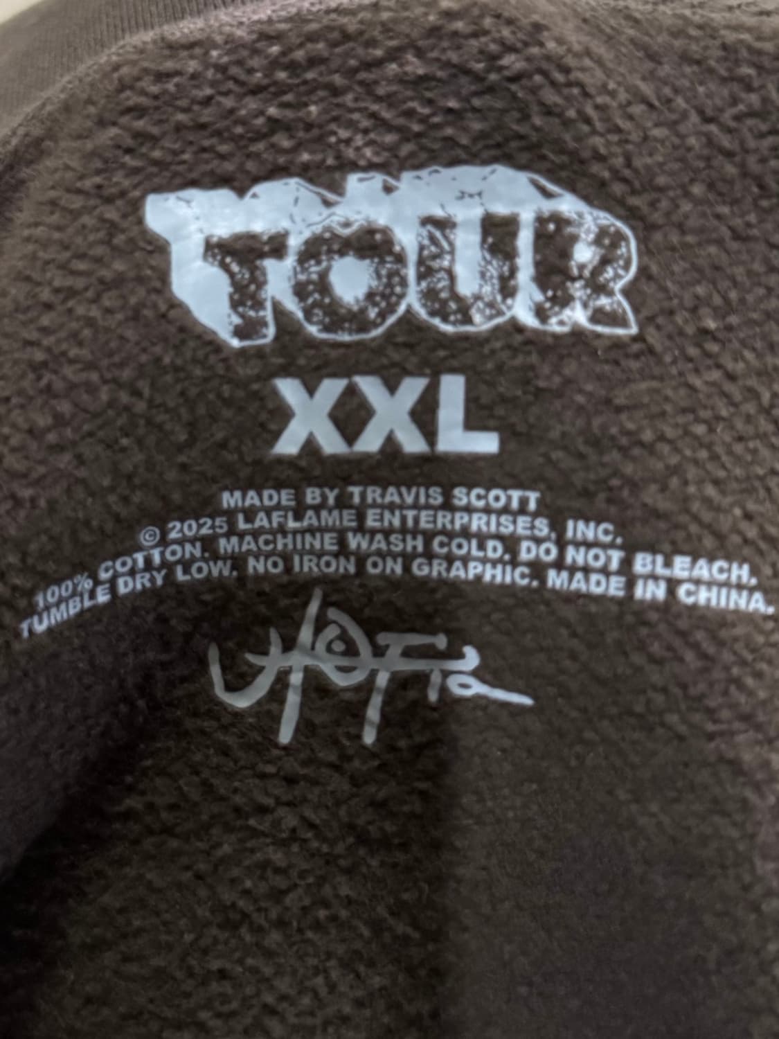 XXL 2XL) 트래비스 스캇 내한 머천 후드집업 상품이미지2