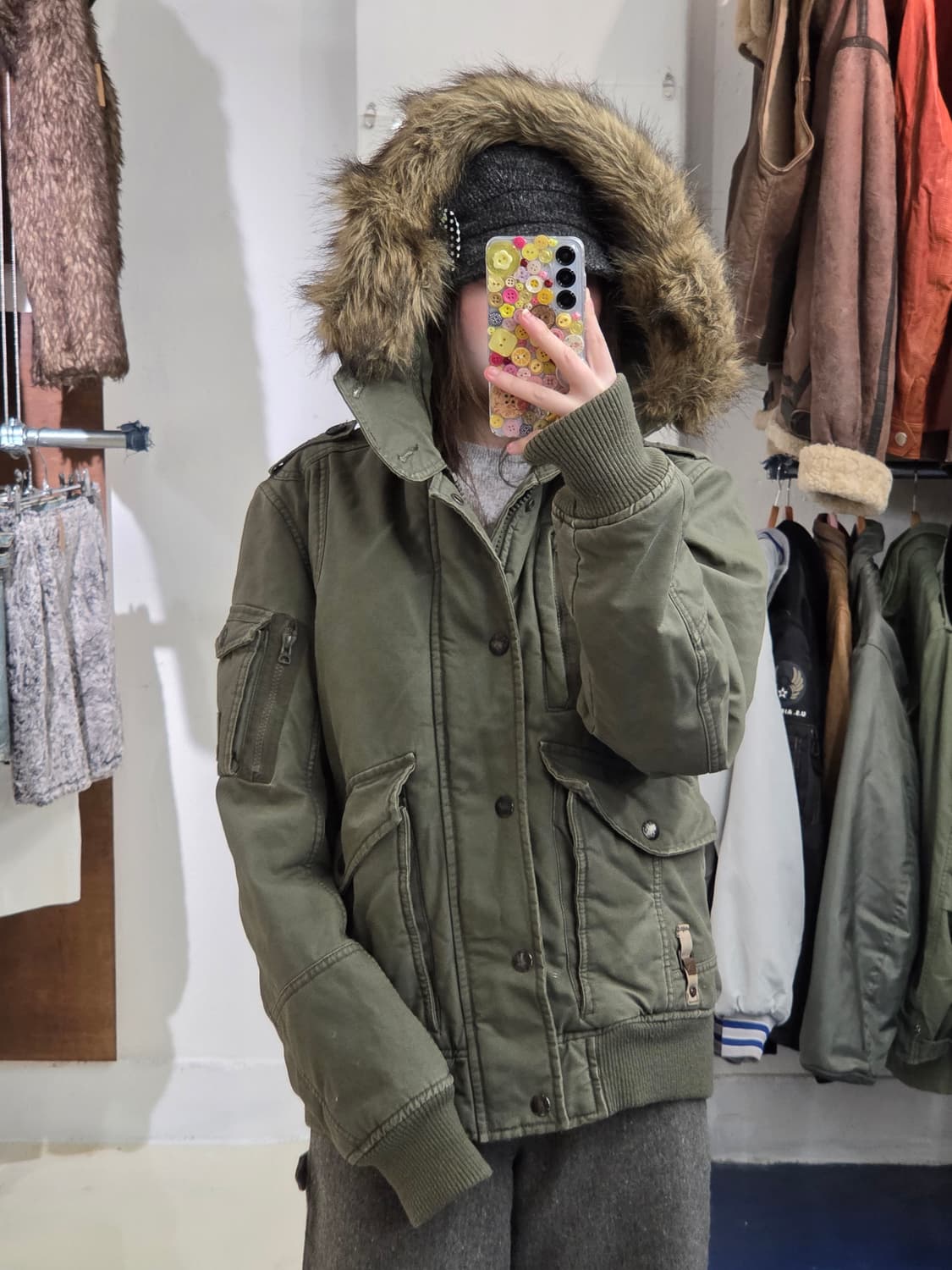 DIESEL 디젤 military 야상 파카 상품이미지1