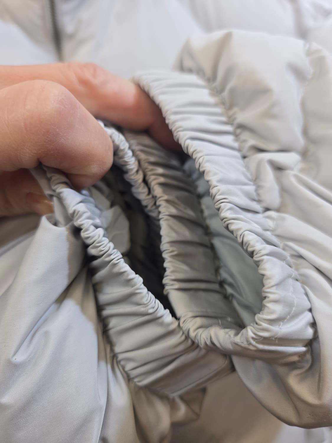 코닥 디아고날 다운 자켓 라이트 그레이 상품이미지6