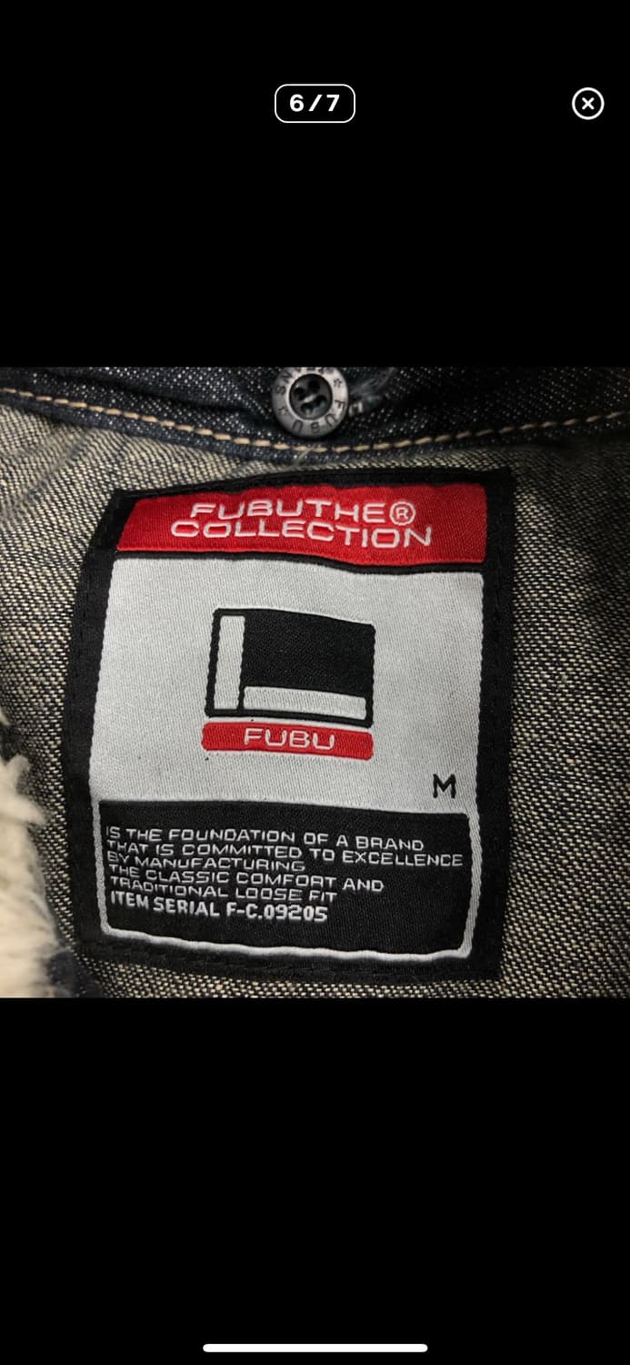 Fubu 덕다운 데님 숏 패딩 상품이미지6