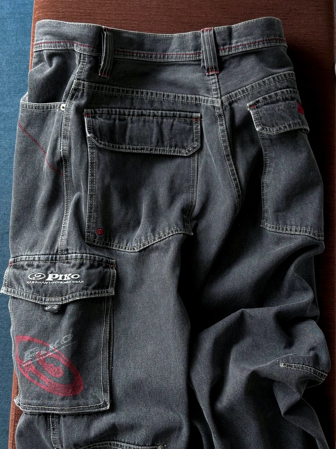 Denim cargo design utility wide pants 상품이미지2