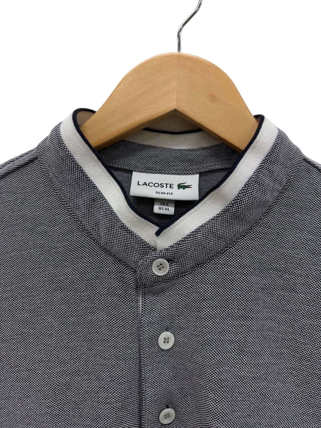 라코스테 헨리넥 반팔 웜그레이(XL)  상품이미지3