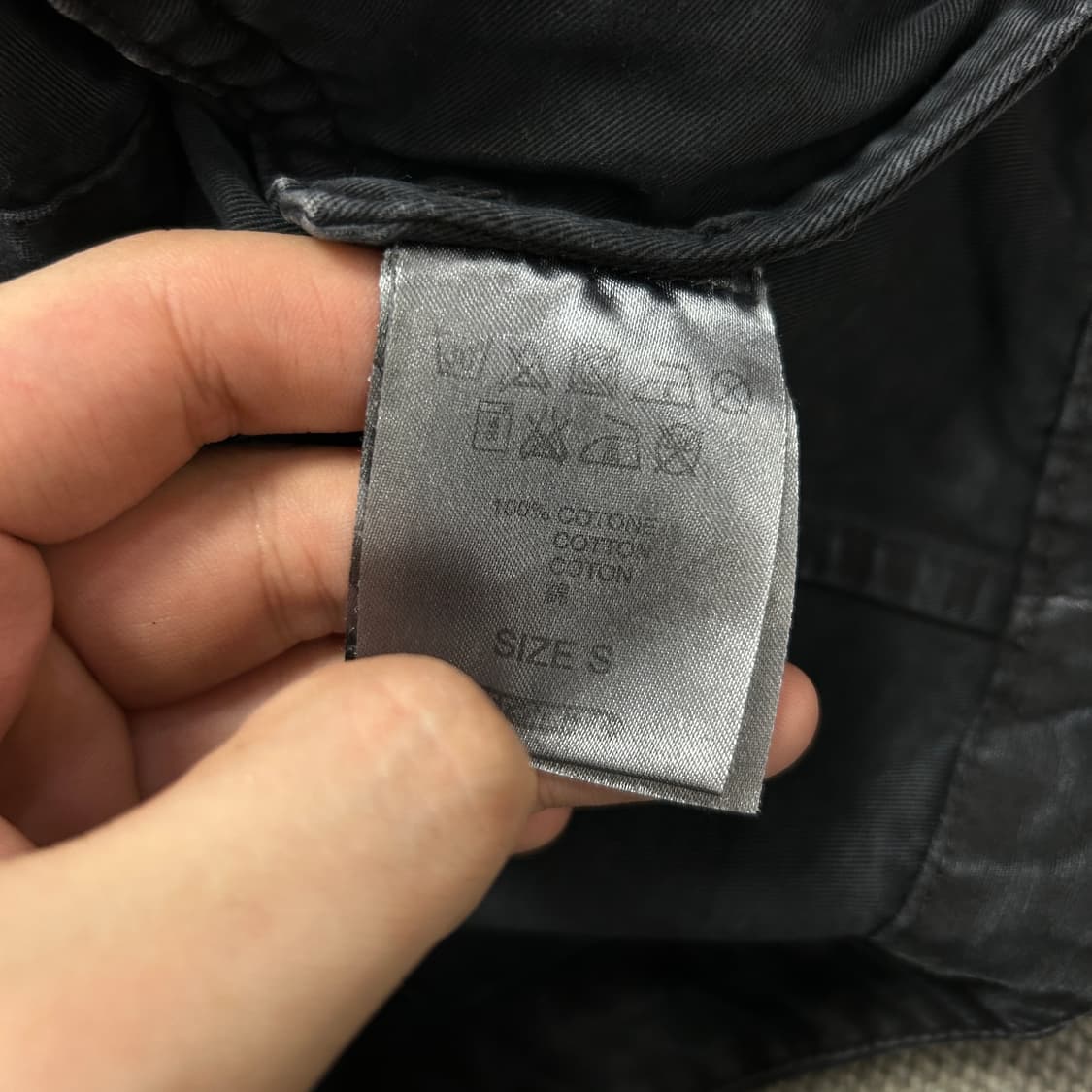 오프화이트 아카이브 워시드 블랙 M65 자켓(S) 상품이미지3