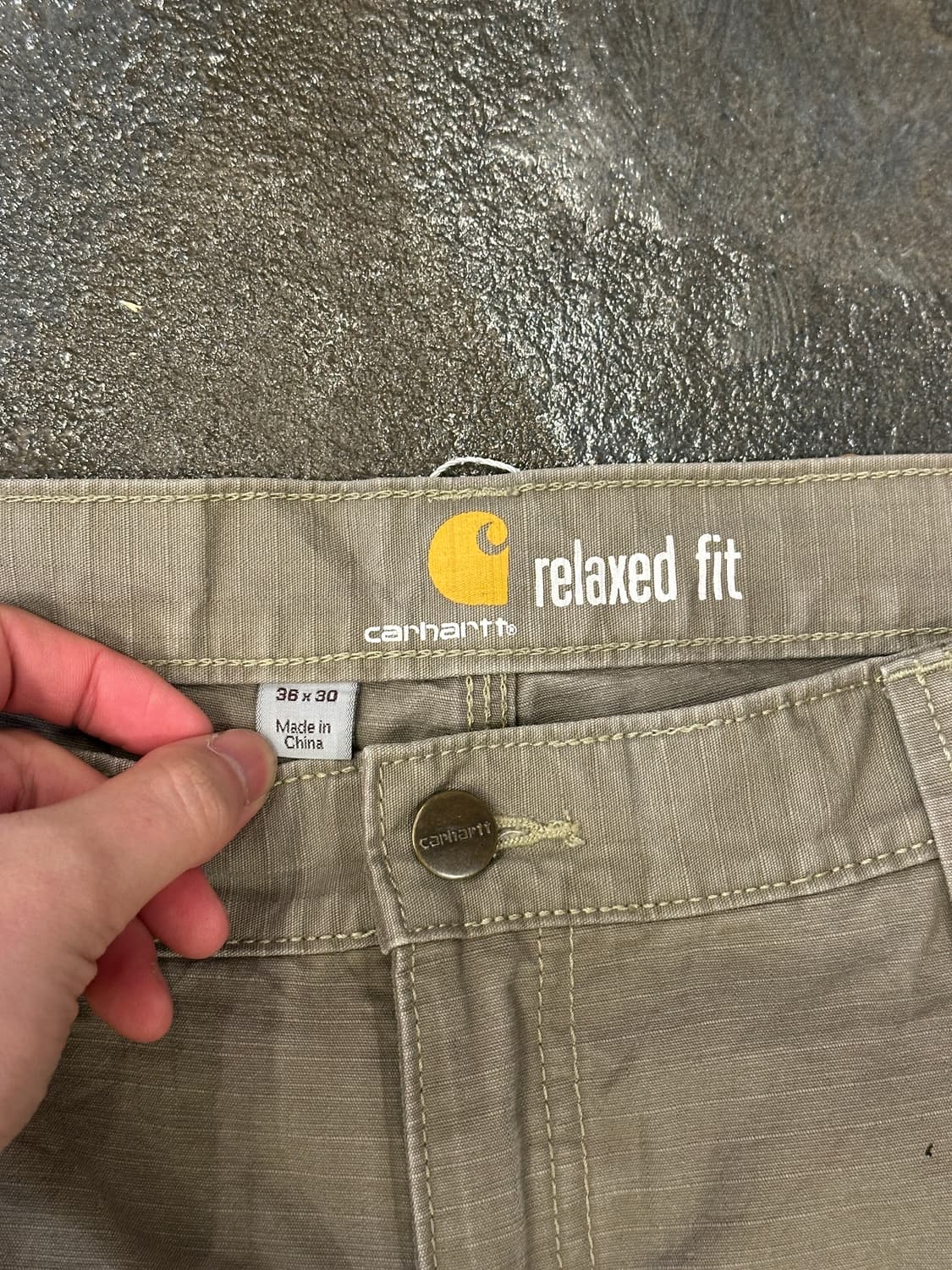 칼하트 릴렉스핏 더블니 카펜터 워크팬츠 36x30 상품이미지3