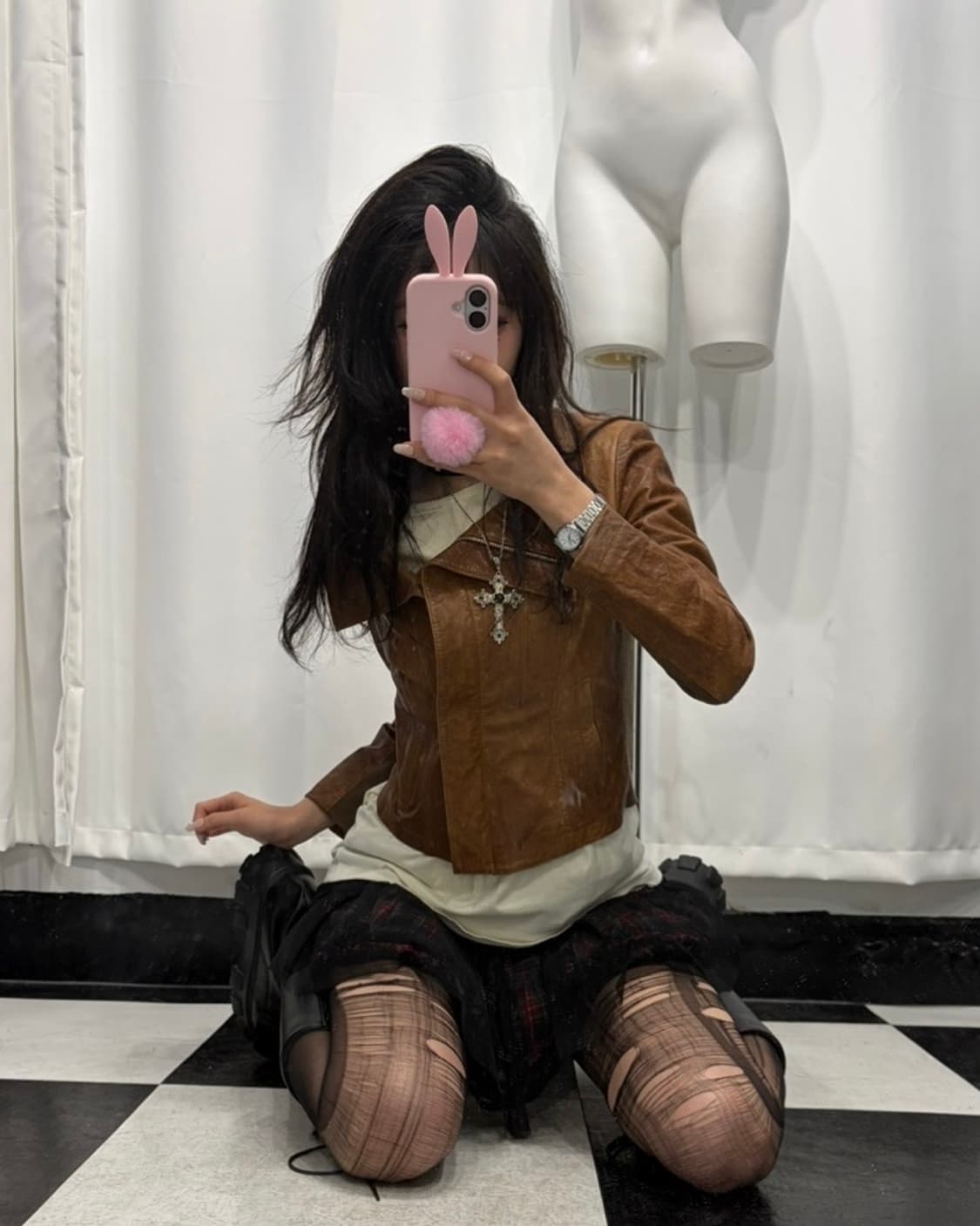 🎸브라운 레더 자켓🎸 상품이미지2