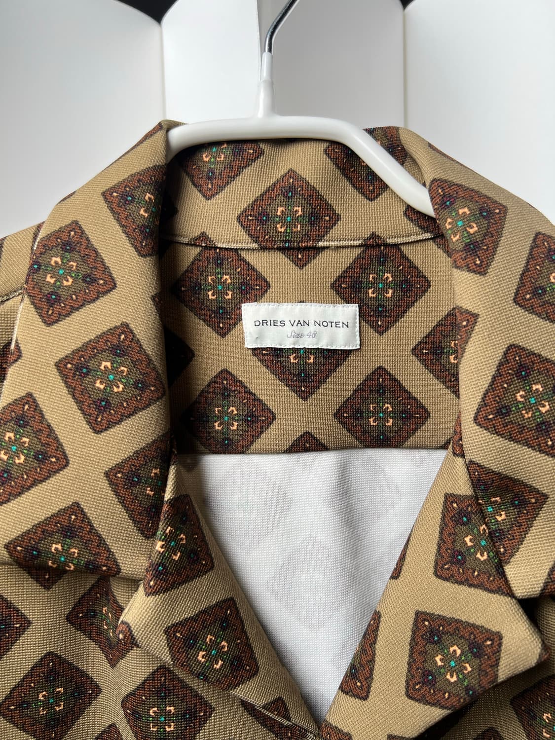 드리스반노튼 패턴 셔츠 48 사이즈 상품이미지1