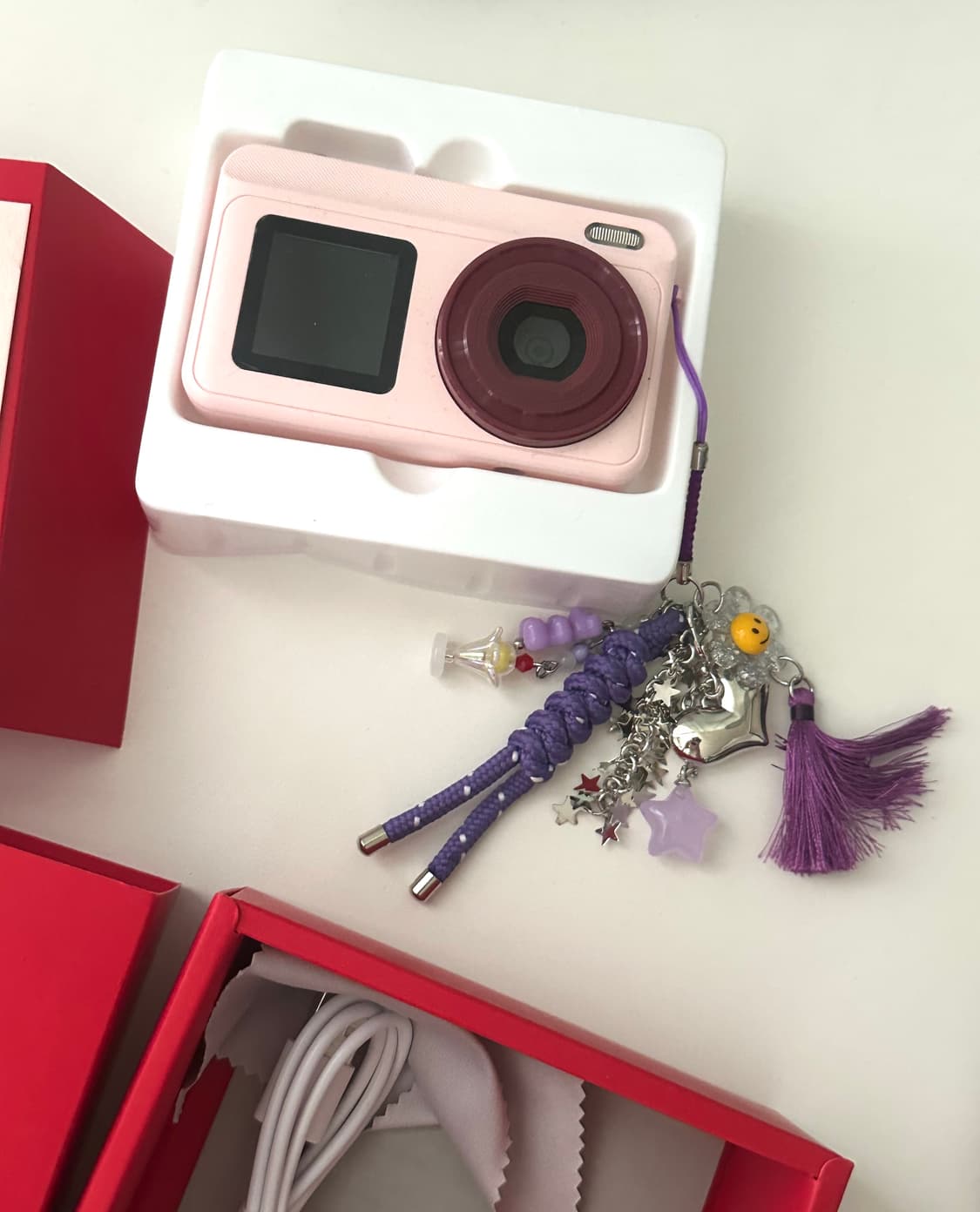 텍스트미 카메라(핑크)+키링 상품이미지1