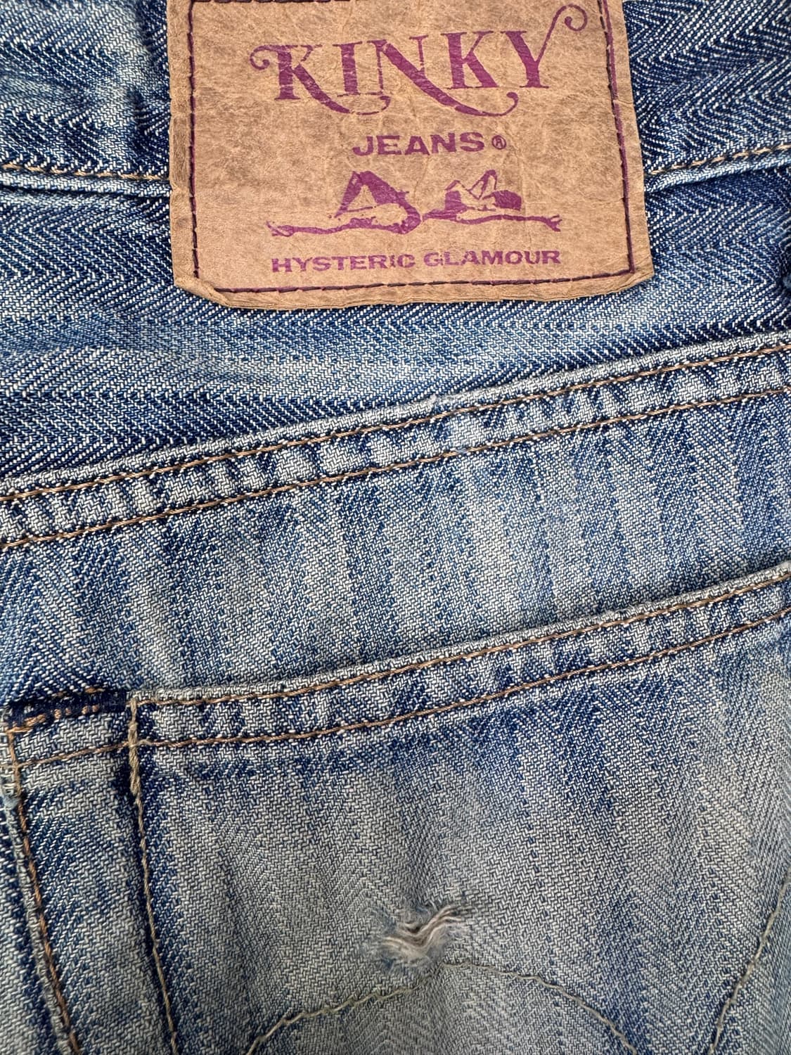 빈티지 00s 히스테릭글래머 킨키진 KINKY JEANS 카펜터 32 상품이미지8