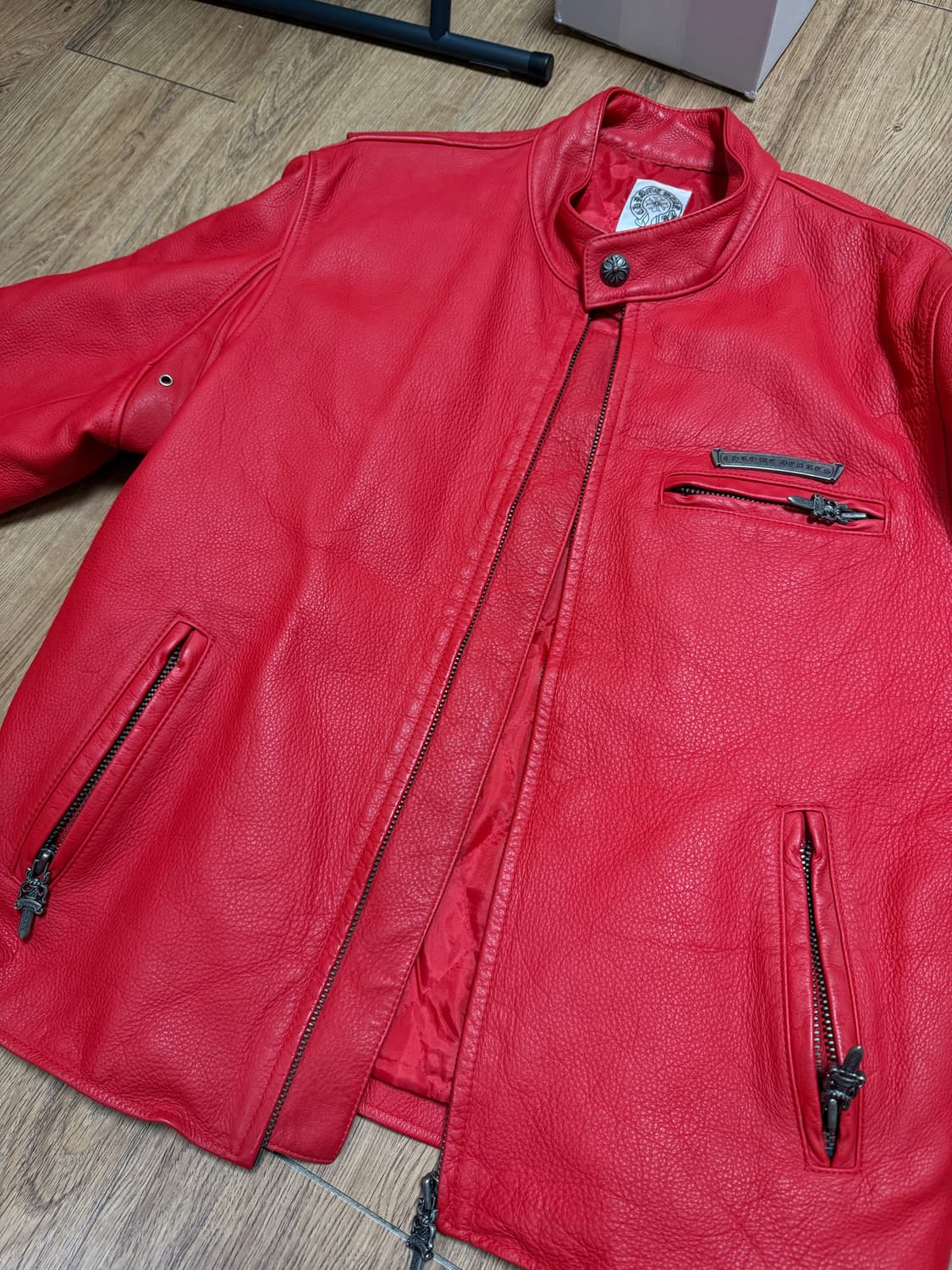 크롬하츠 레더자켓 레드 상품이미지10