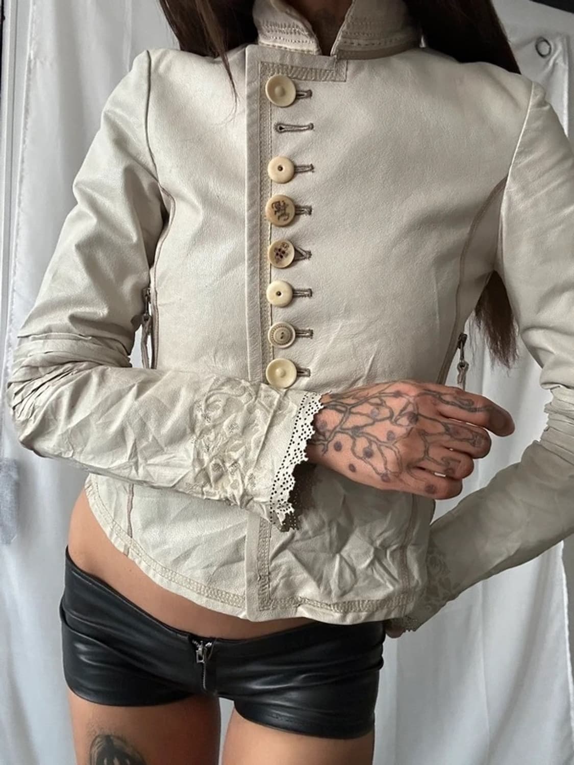 Marithe Francois Girbaud 레더 자켓 상품이미지3