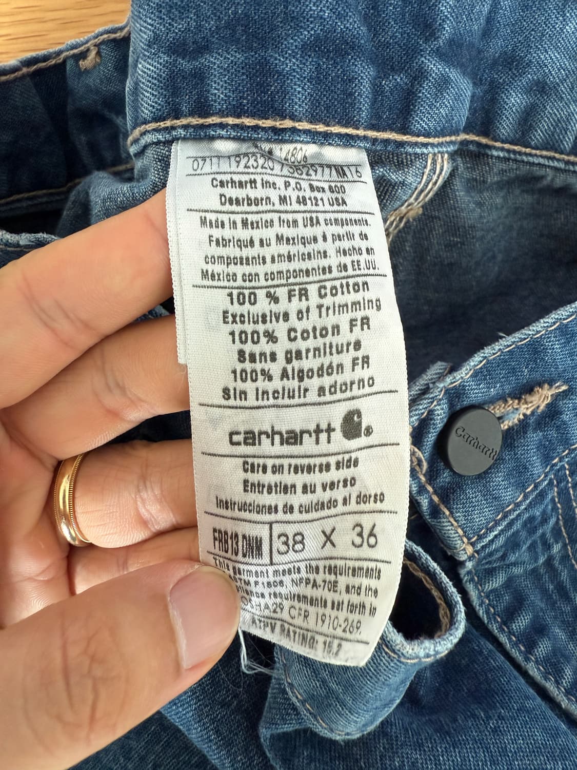 올드 칼하트(Carhartt) 싱글니 워크팬츠(MEXICO) 상품이미지10