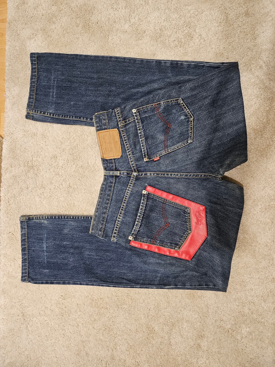 일본(29-30)리바이스x코카콜라 01's한정판 3D 커브 데님 팬츠 상품이미지8