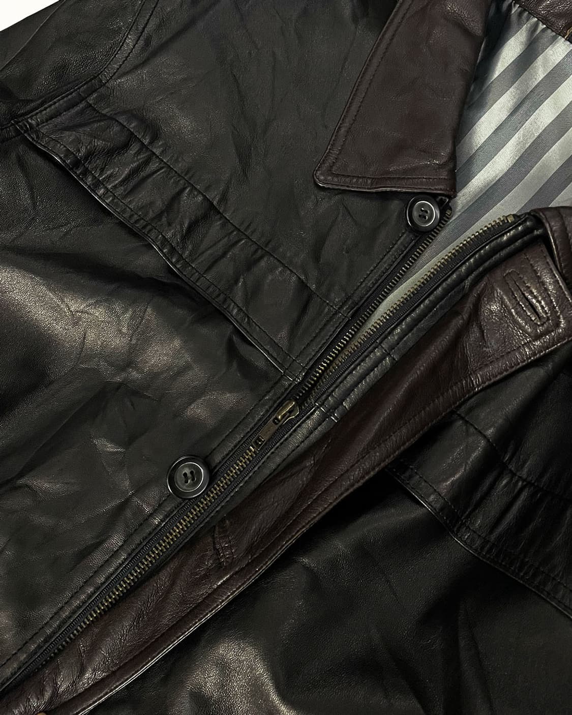 vintage 양가죽 하프 코트 자켓  상품이미지8