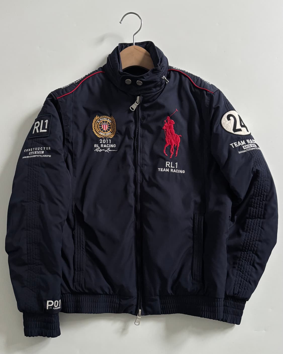 Polo 폴로 랄프로렌 빅포니 성조기 자수 레이싱 봄버자켓 상품이미지1