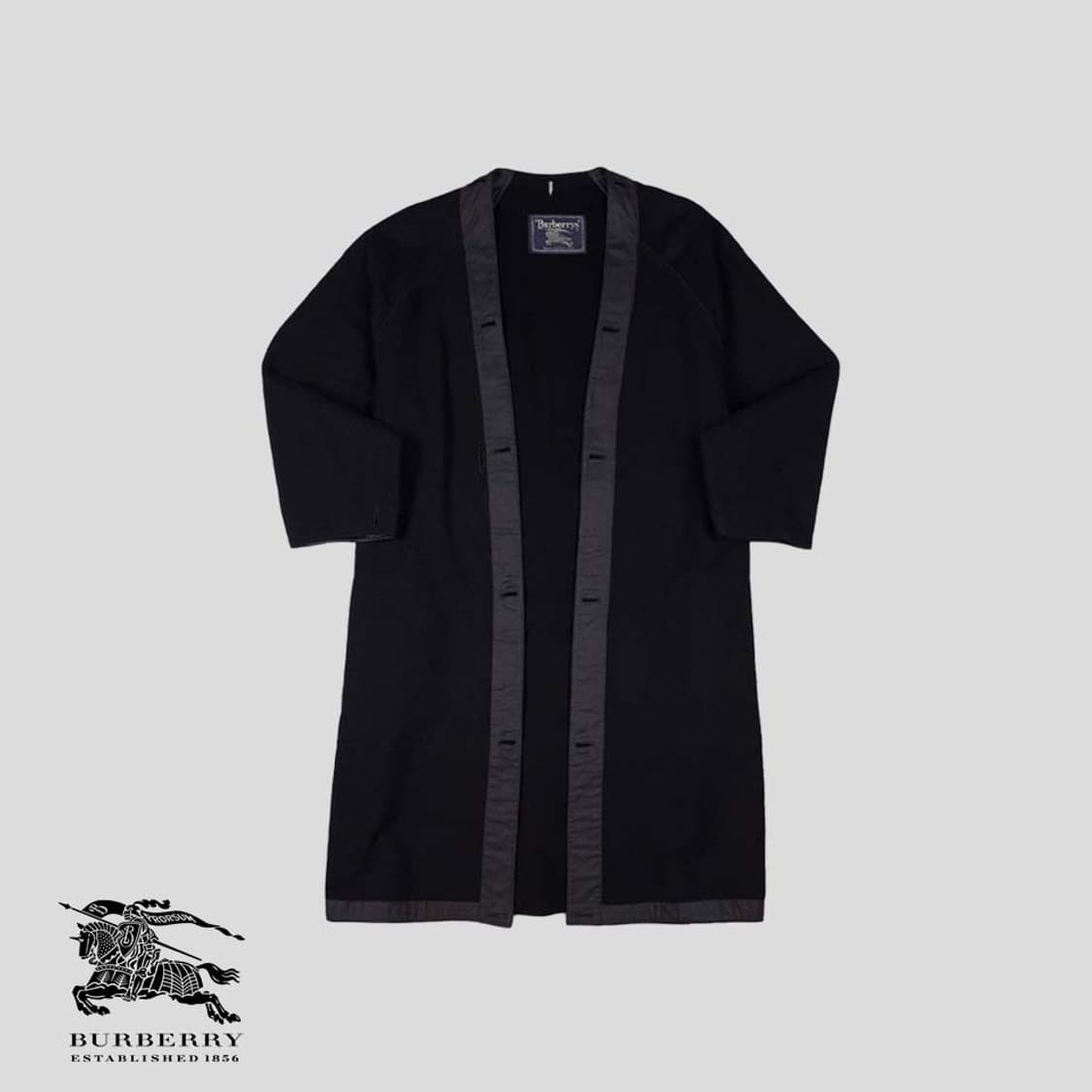 버버리 그레이 이너 노바체크 레글런 코튼 트렌치 코트  상품이미지3