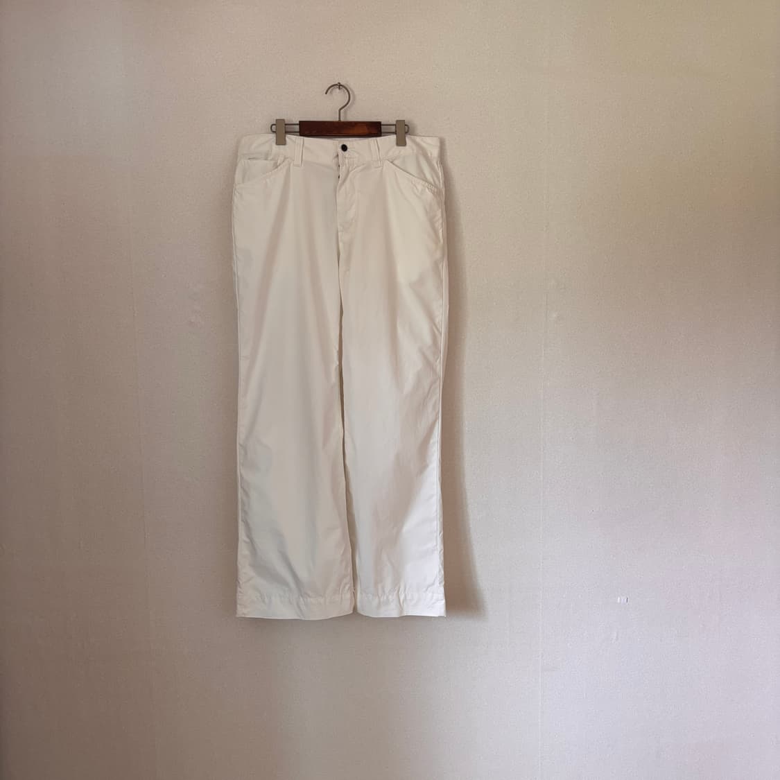 폴로 랄프로렌 34 36 화이트 팬츠 면바지 와이드 루즈핏  상품이미지1