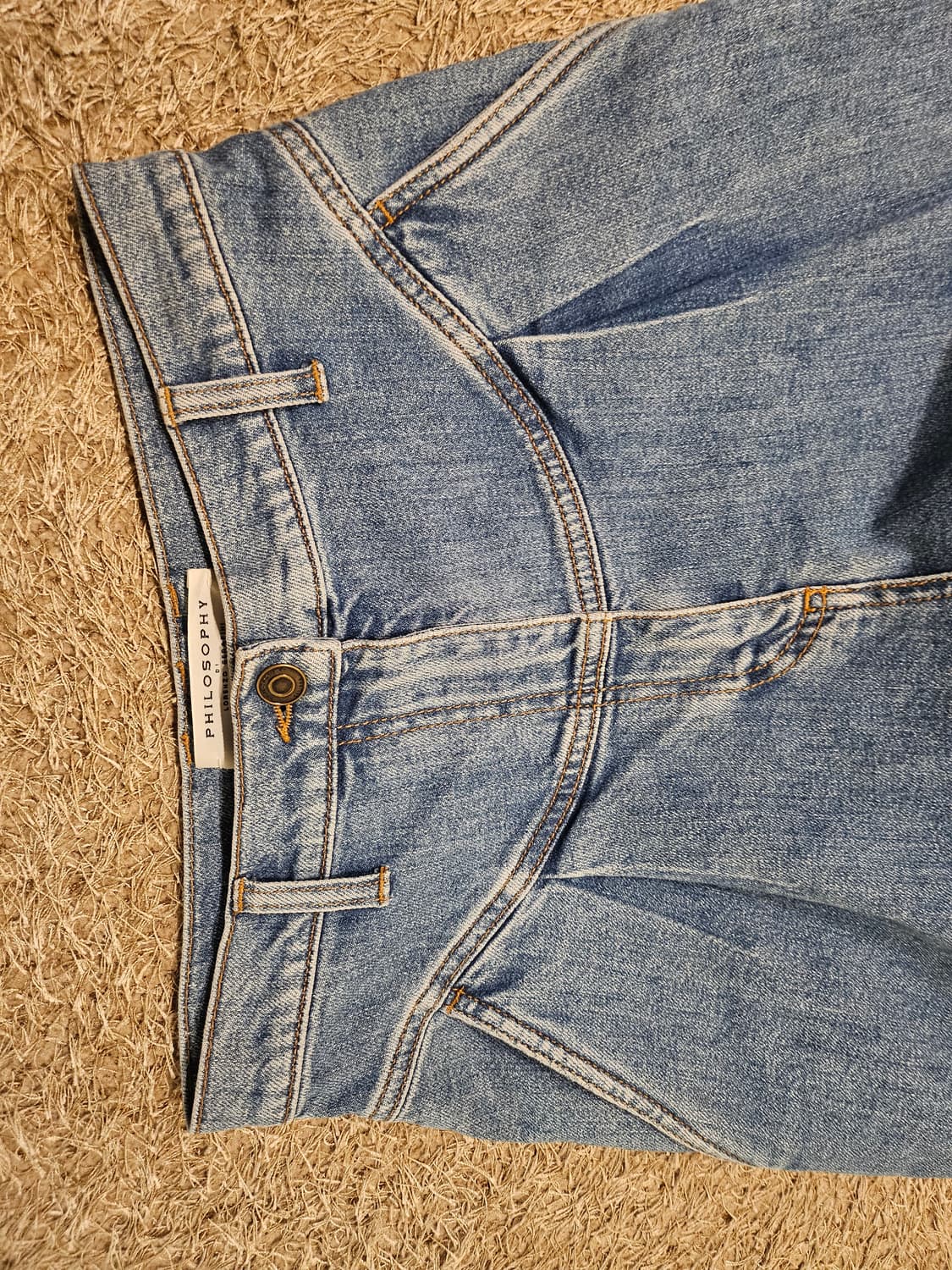 새상품/필로소피 디 로렌조 세라피니 하이라이즈 데이퍼드 중청 데님  상품이미지7