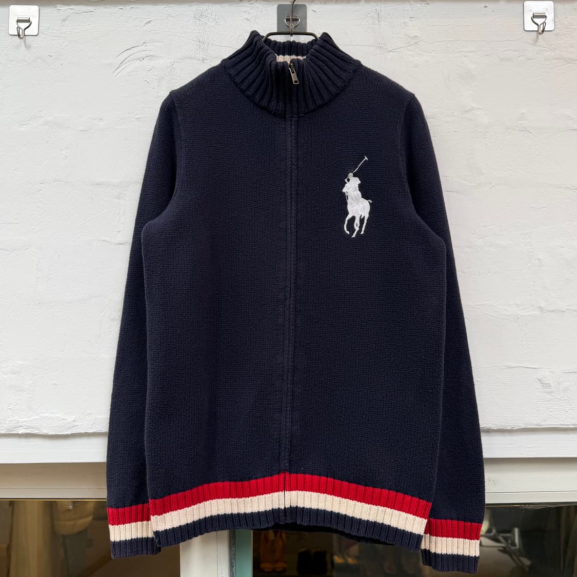 Polo Ralph Lauren 폴로 자수 니트 집업 L 상품이미지1