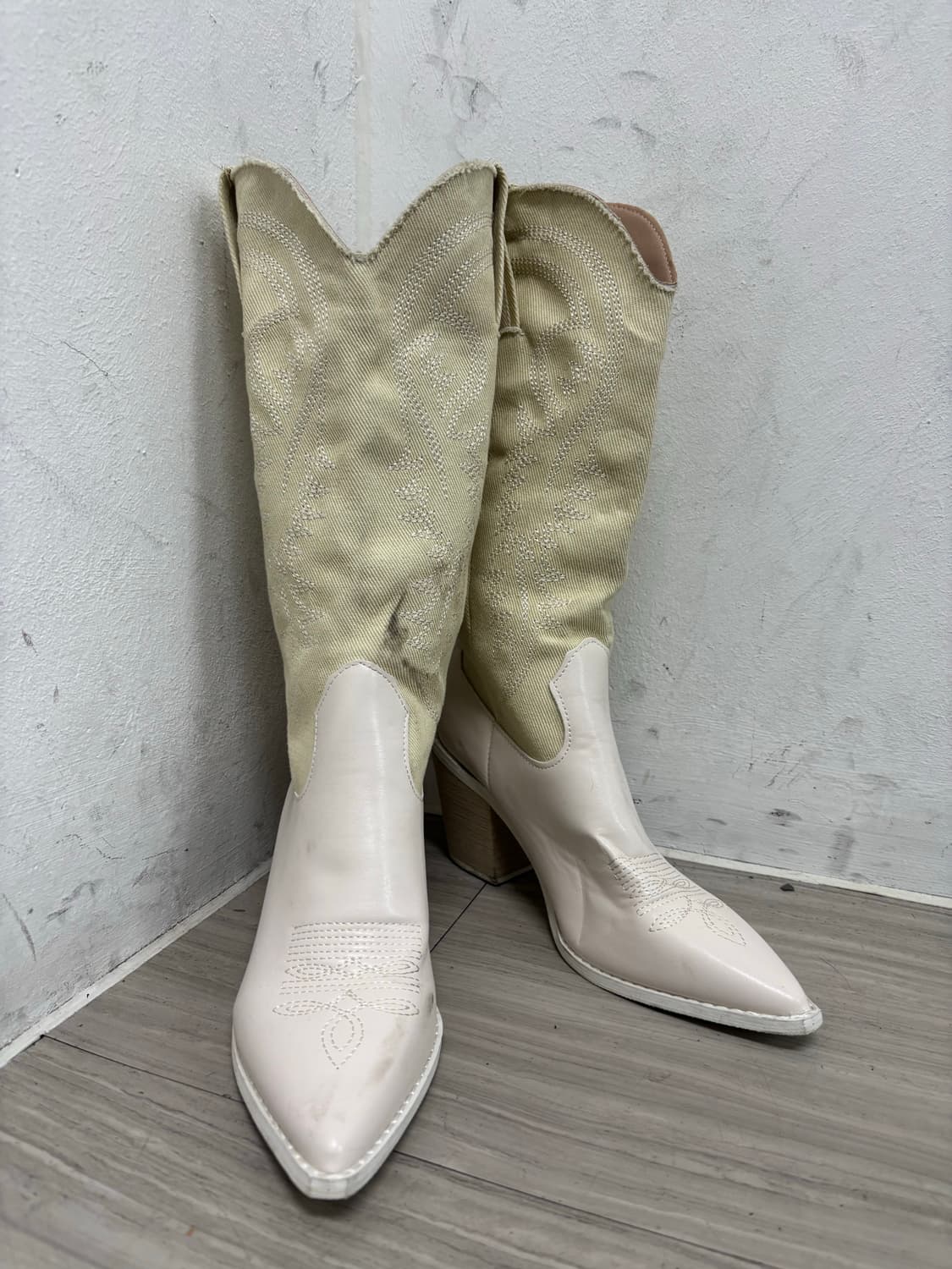 White&Ivory Western Long Boots 상품이미지7