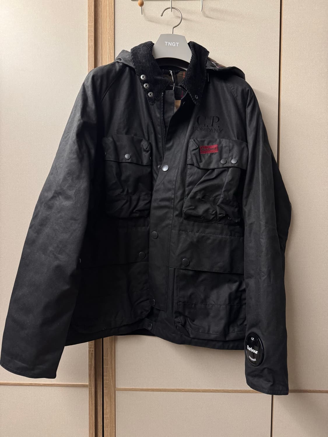 바버 X CP컴퍼니 크릴 왁스 자켓(블랙) 상품이미지1