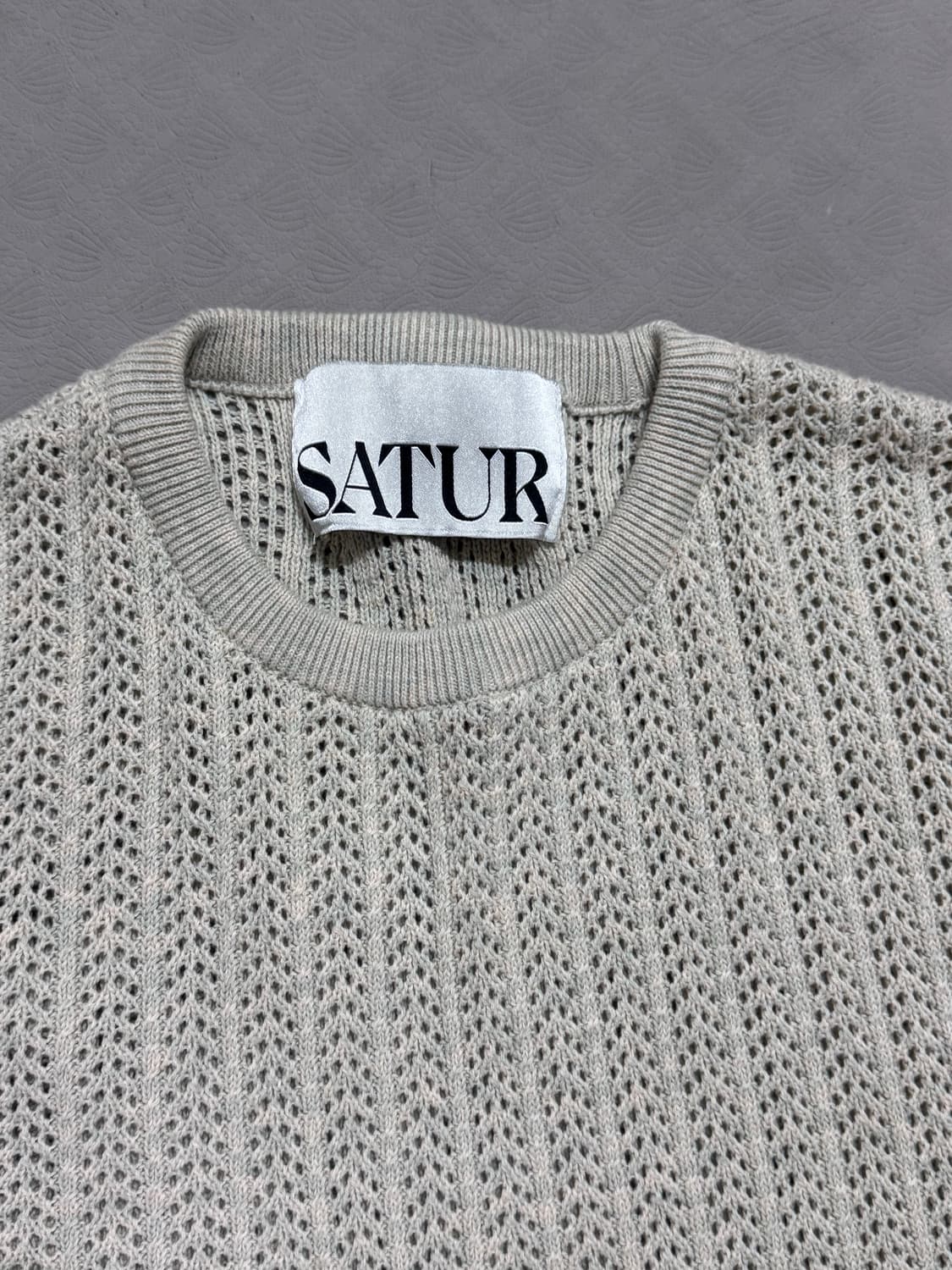 세터 이비자 내추럴 메시드 니트 내추럴 그린 M사이즈 상품이미지2